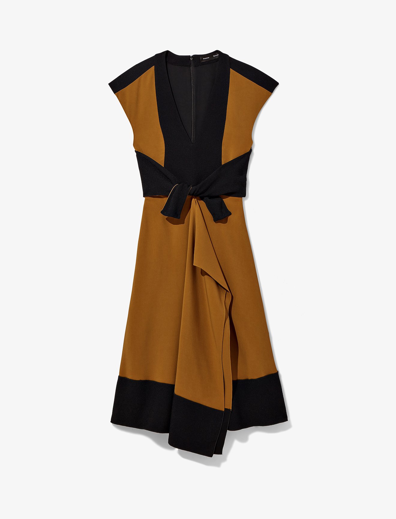 Cap Sleeve V-Neck Dress #4