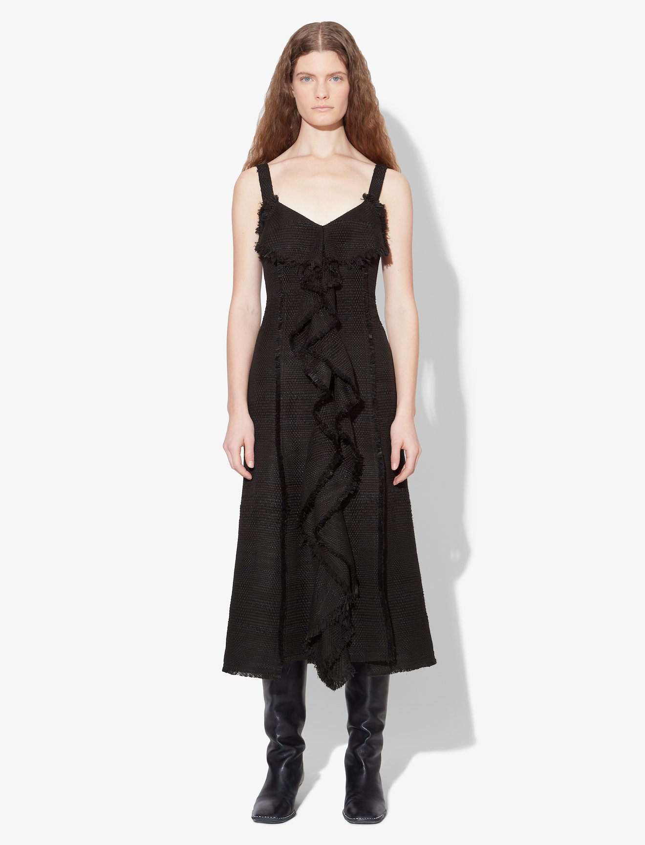 Cascading Tweed Dress #1