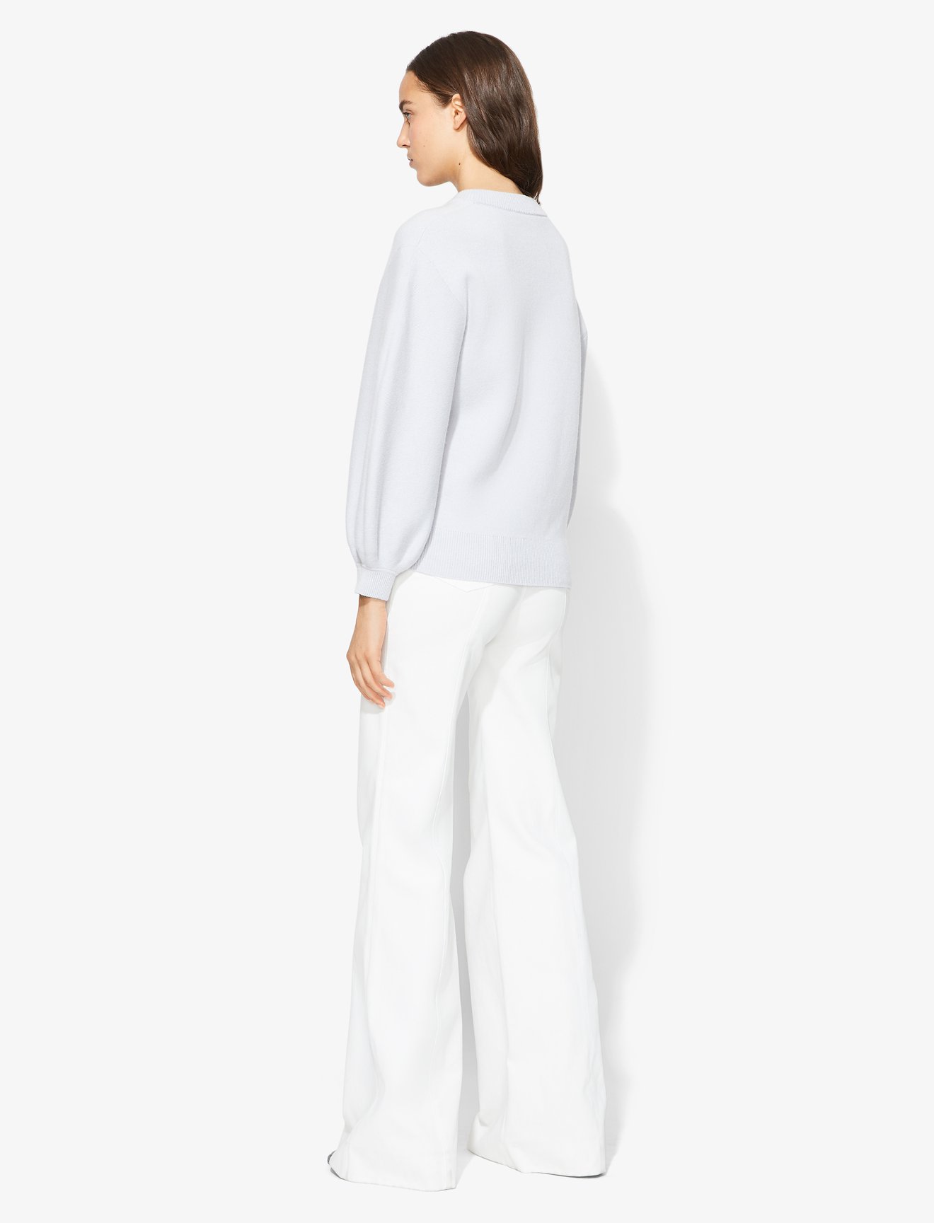 Cashmere Puff Sleeve Sweater #3