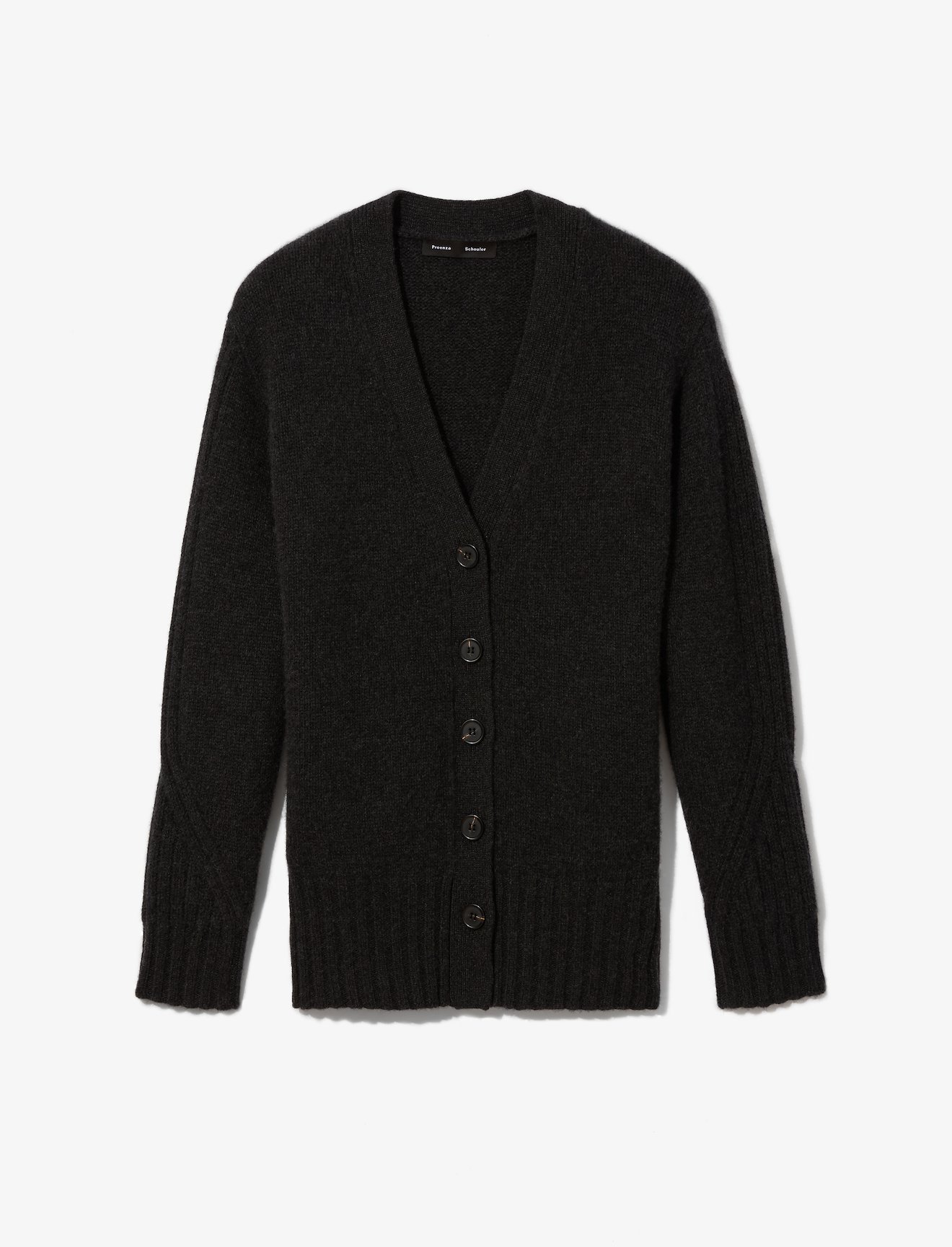 Cashmere Traveling Rib Knit Cardigan #4