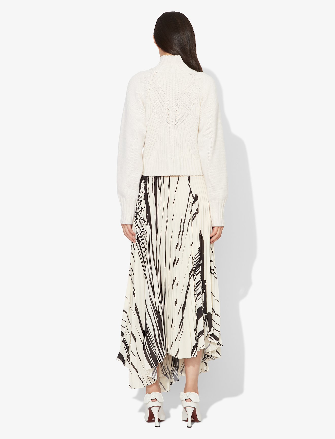 Cashmere Traveling Rib Knit Turtleneck #2