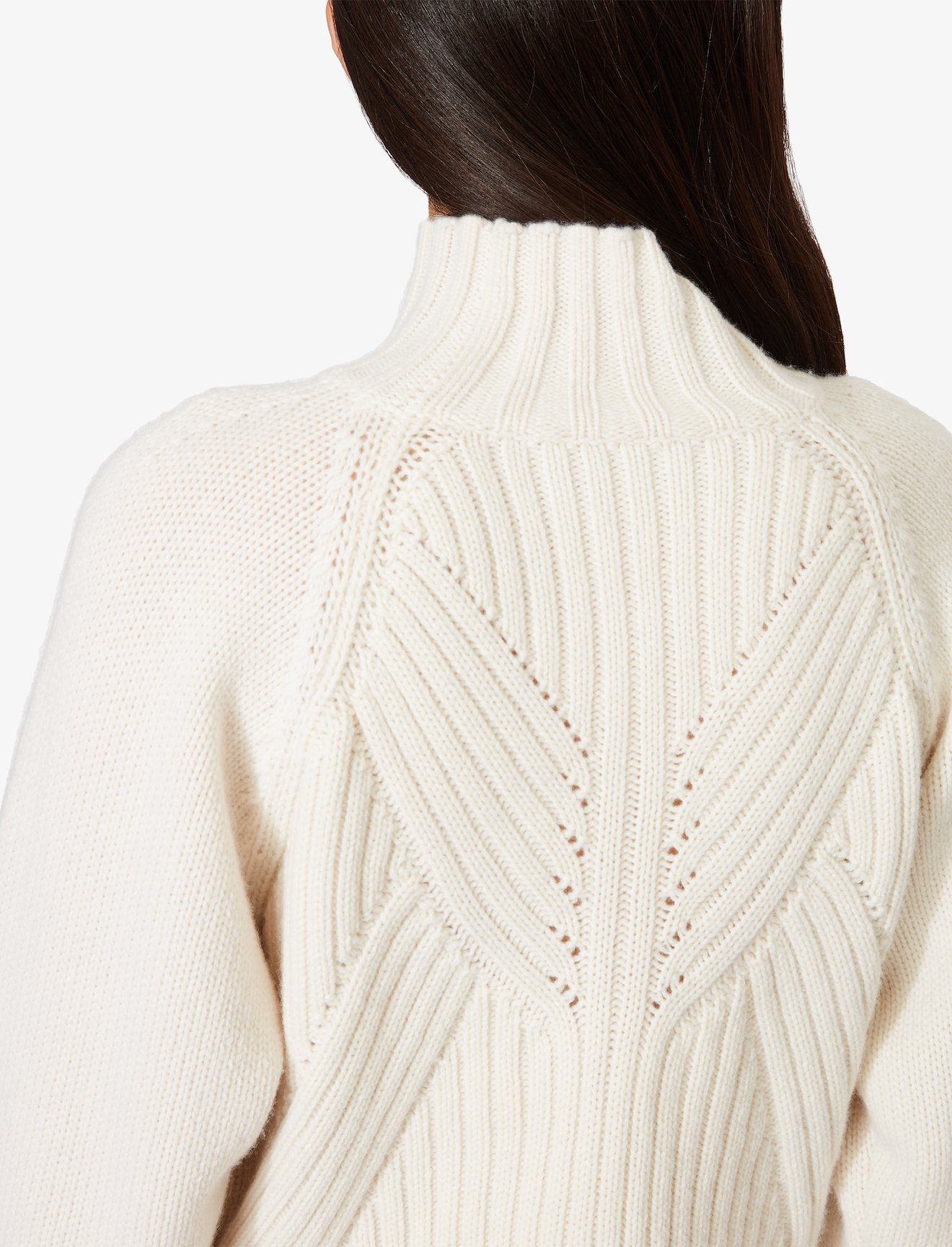 Cashmere Traveling Rib Knit Turtleneck #3