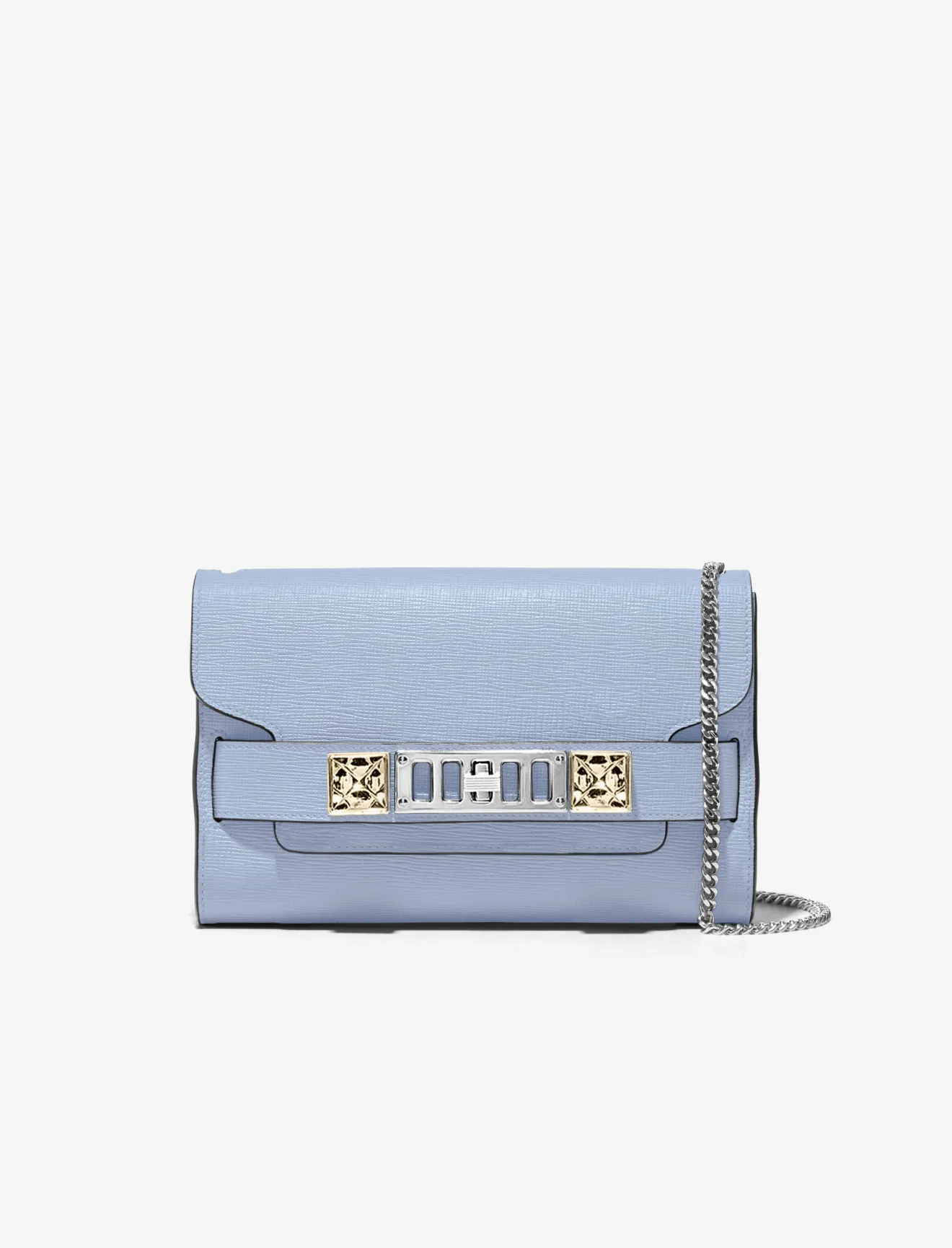 sky blue clutch