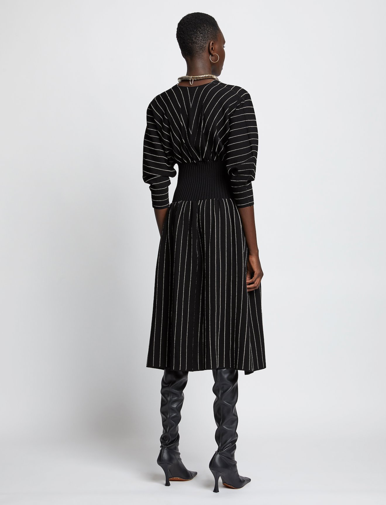 Chalk Stripe Knit Dress #2