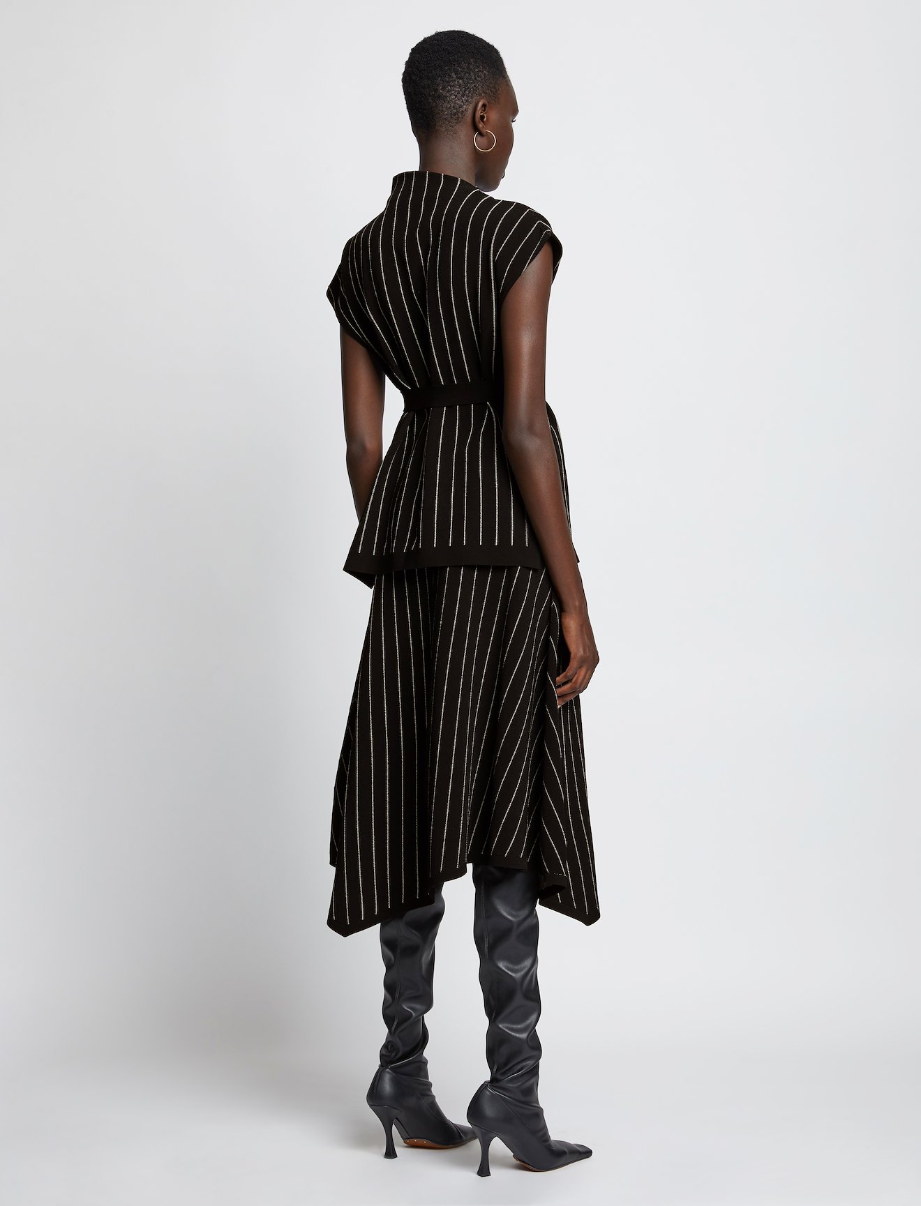 Chalk Stripe Knit Top #2