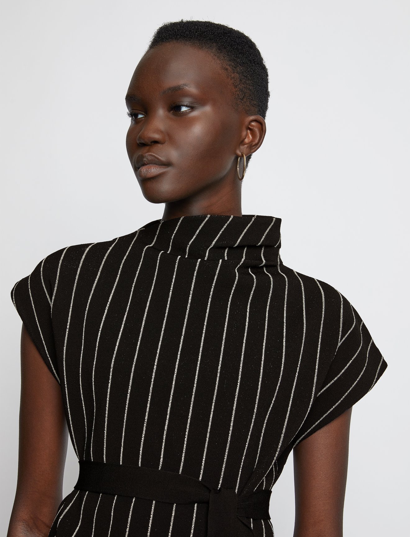 Chalk Stripe Knit Top #3