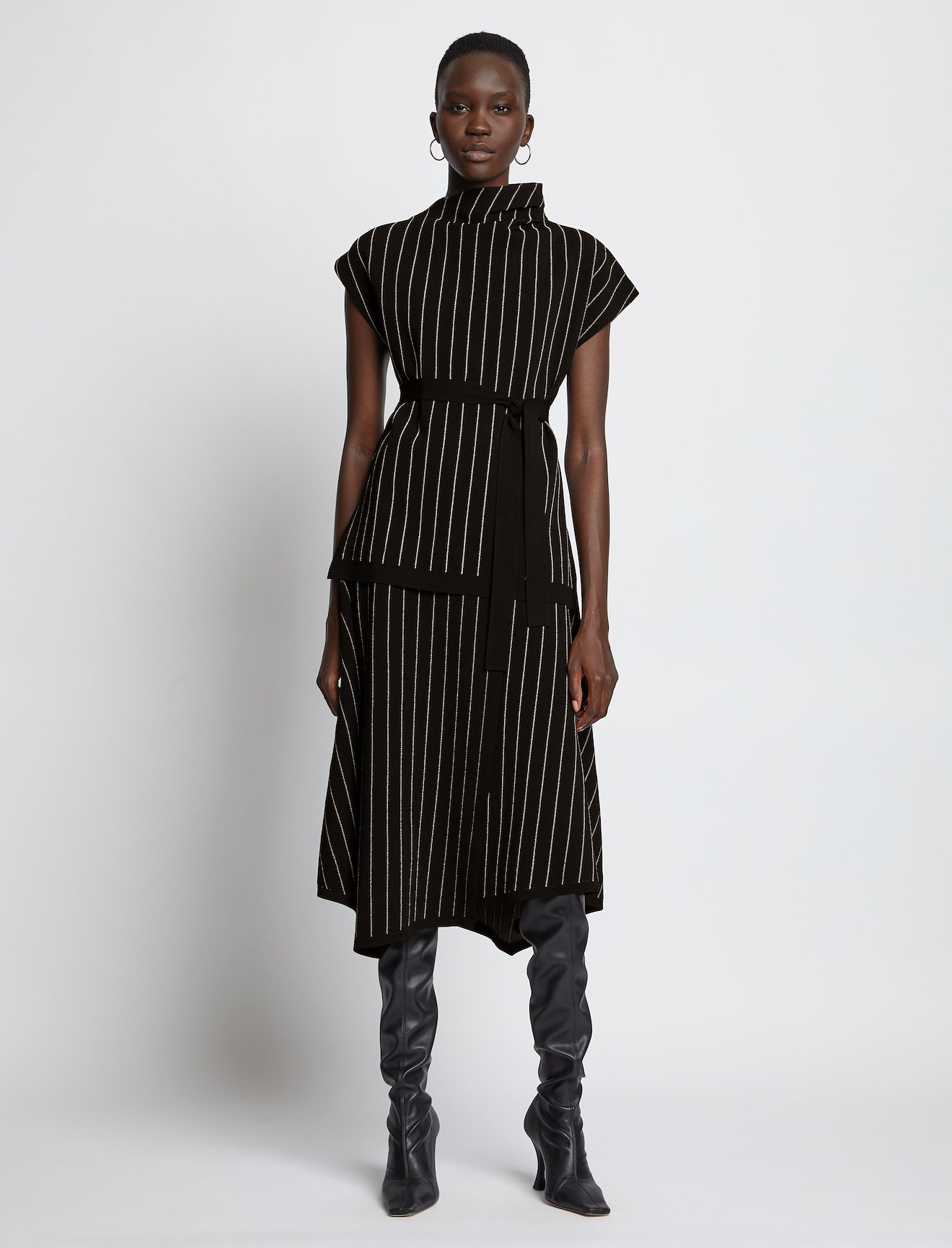 Chalk Stripe Knit Top #1