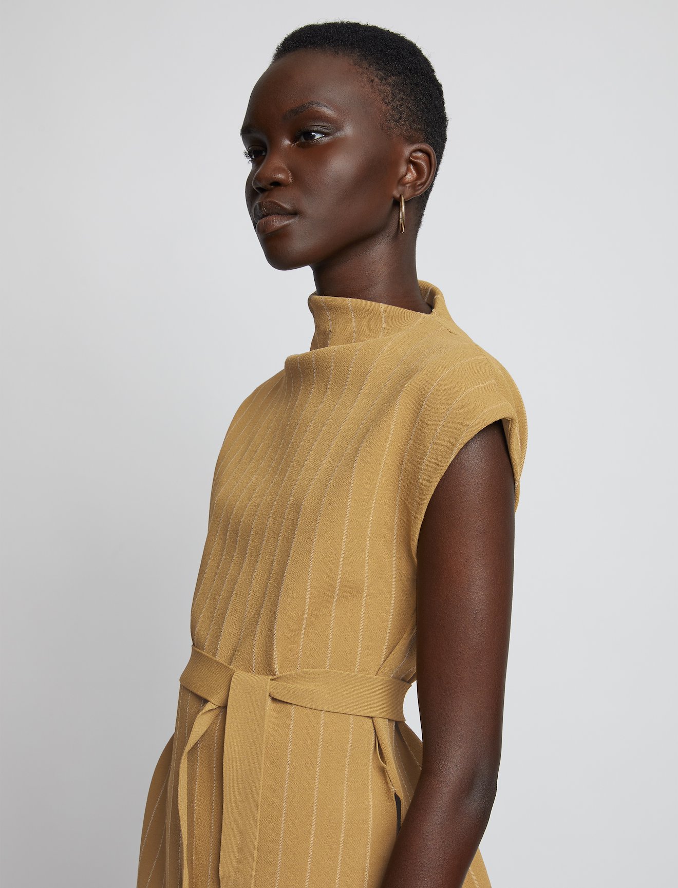 Chalk Stripe Knit Top #3