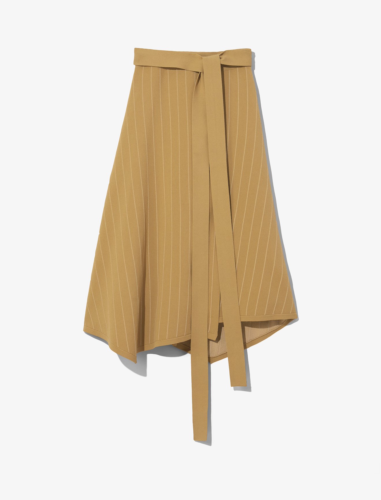 Chalk Stripe Knit Wrap Skirt #4
