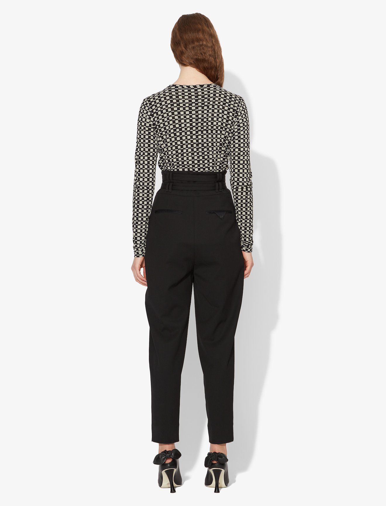 Check Print Long Sleeve T-Shirt #2