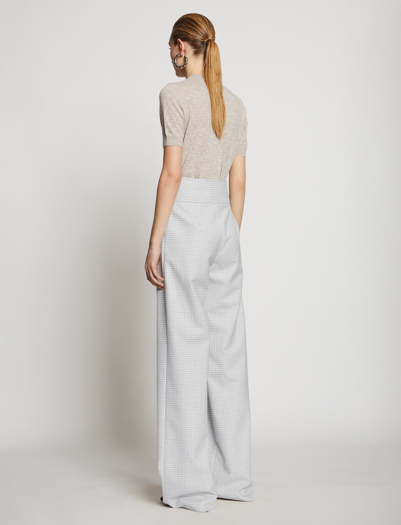 Check Suiting High Waisted Pants #2