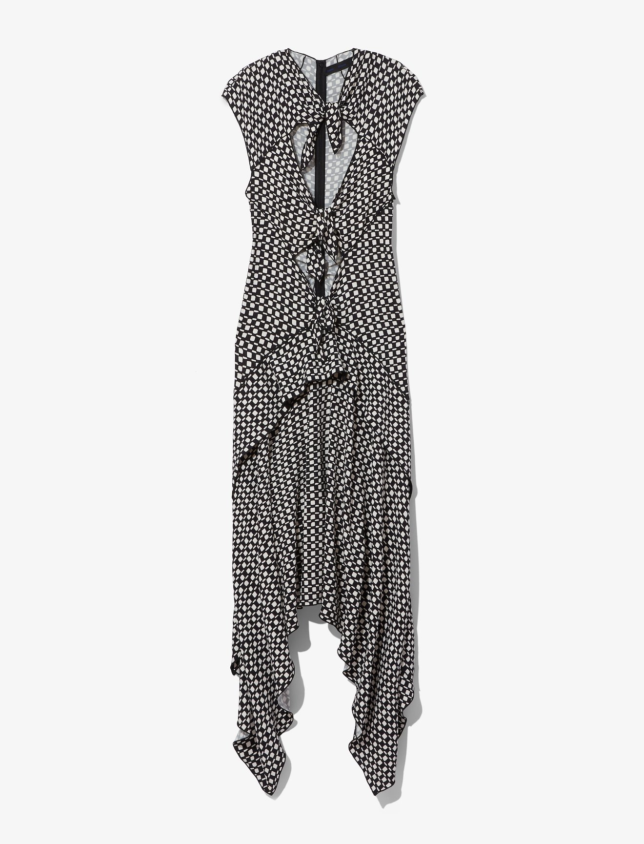 Checkered Tie Dress #4