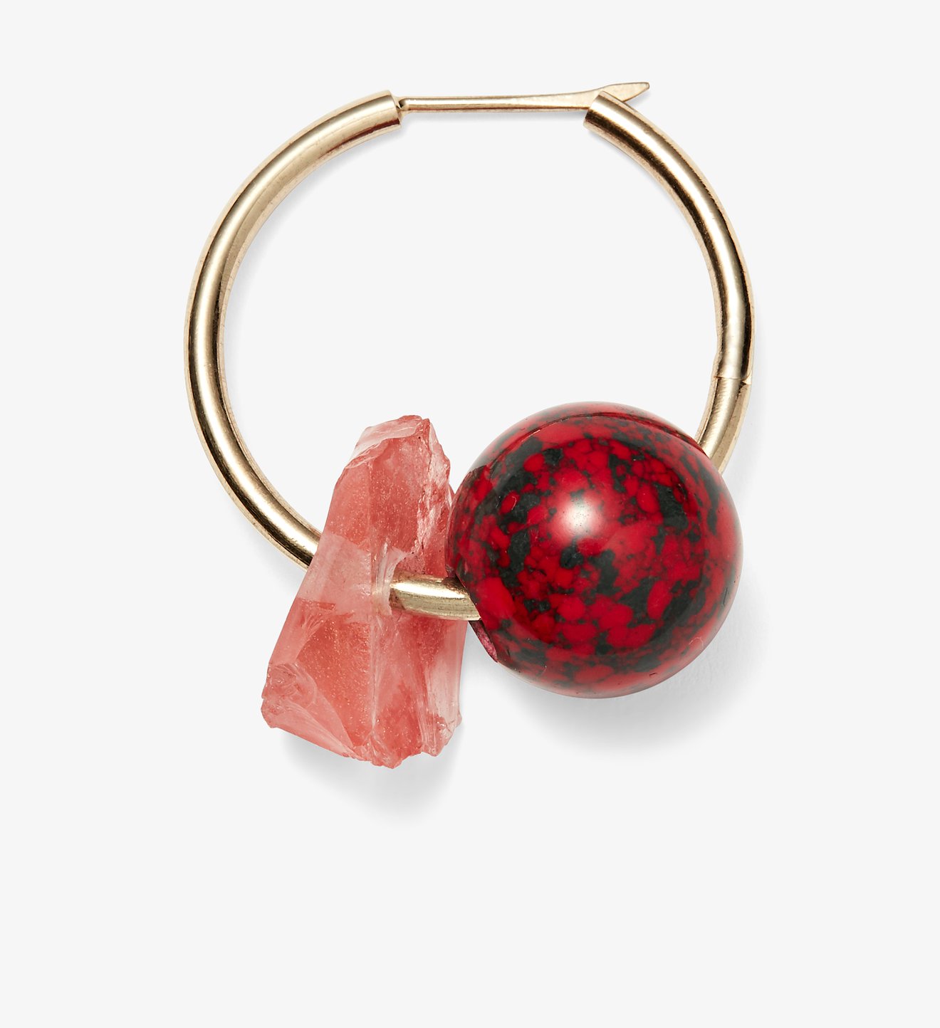 Cluster Hoop Earring