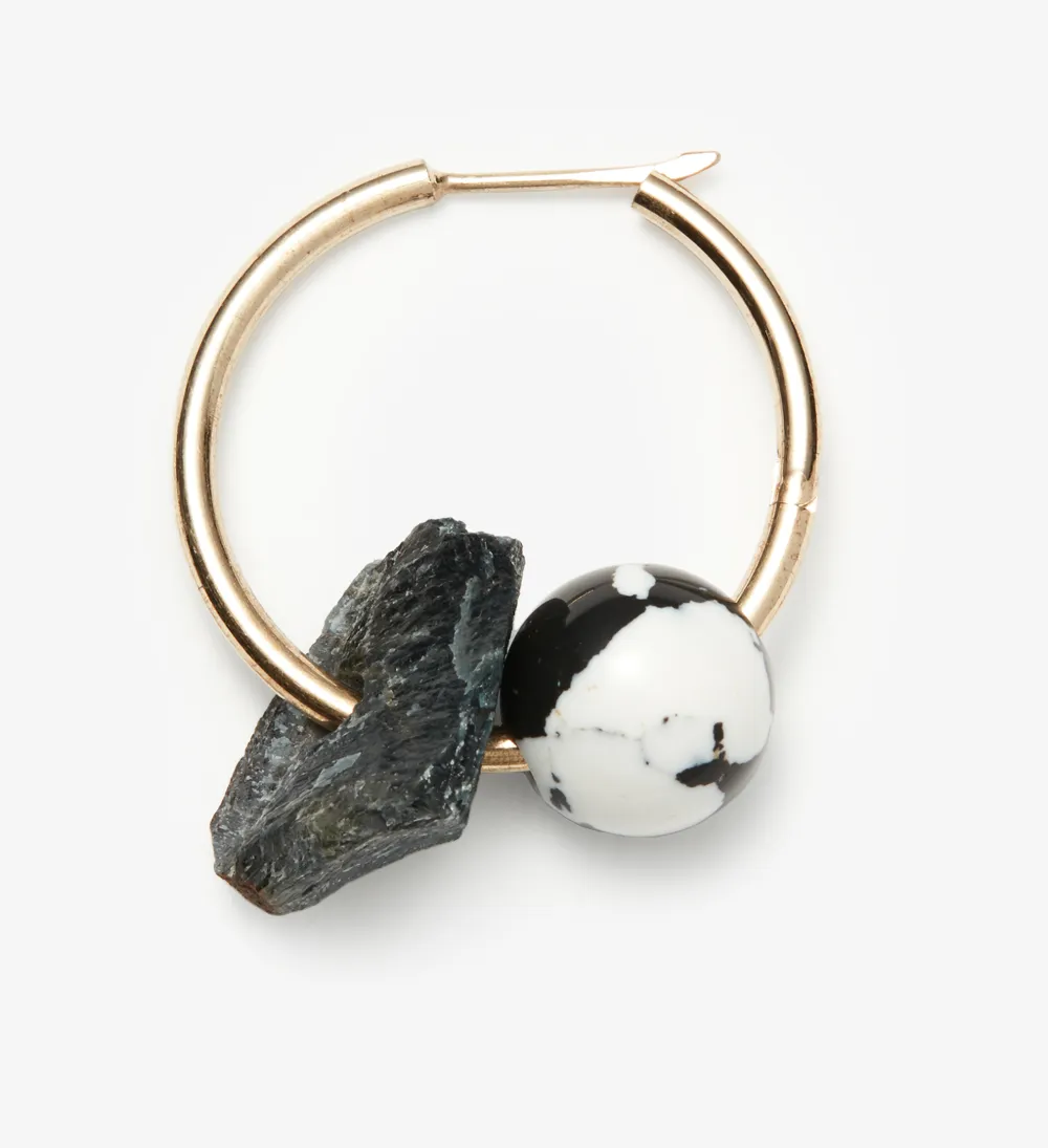 Cluster Hoop Earring