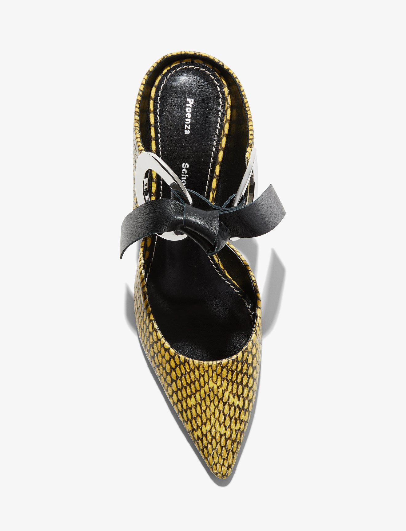 Cobra Embossed Grommet Mules #3