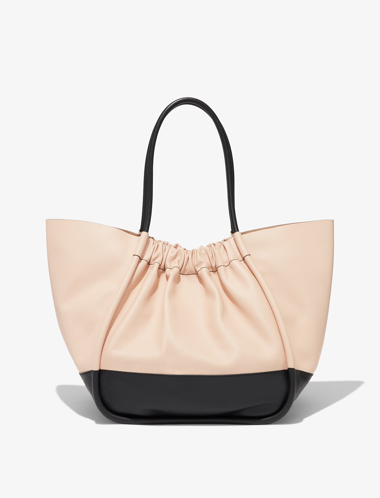 Color Blocked Ruched L Tote #3