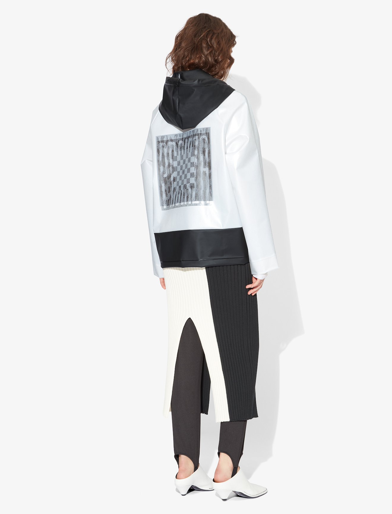Colorblock Short Raincoat #2