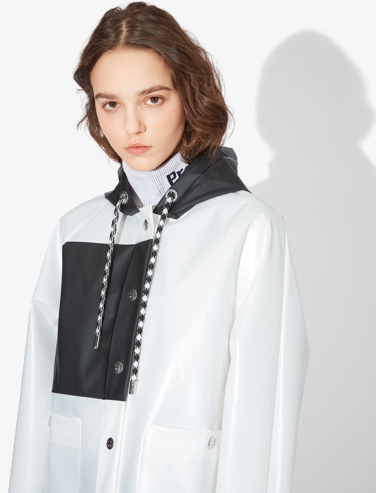 Colorblock Short Raincoat #3