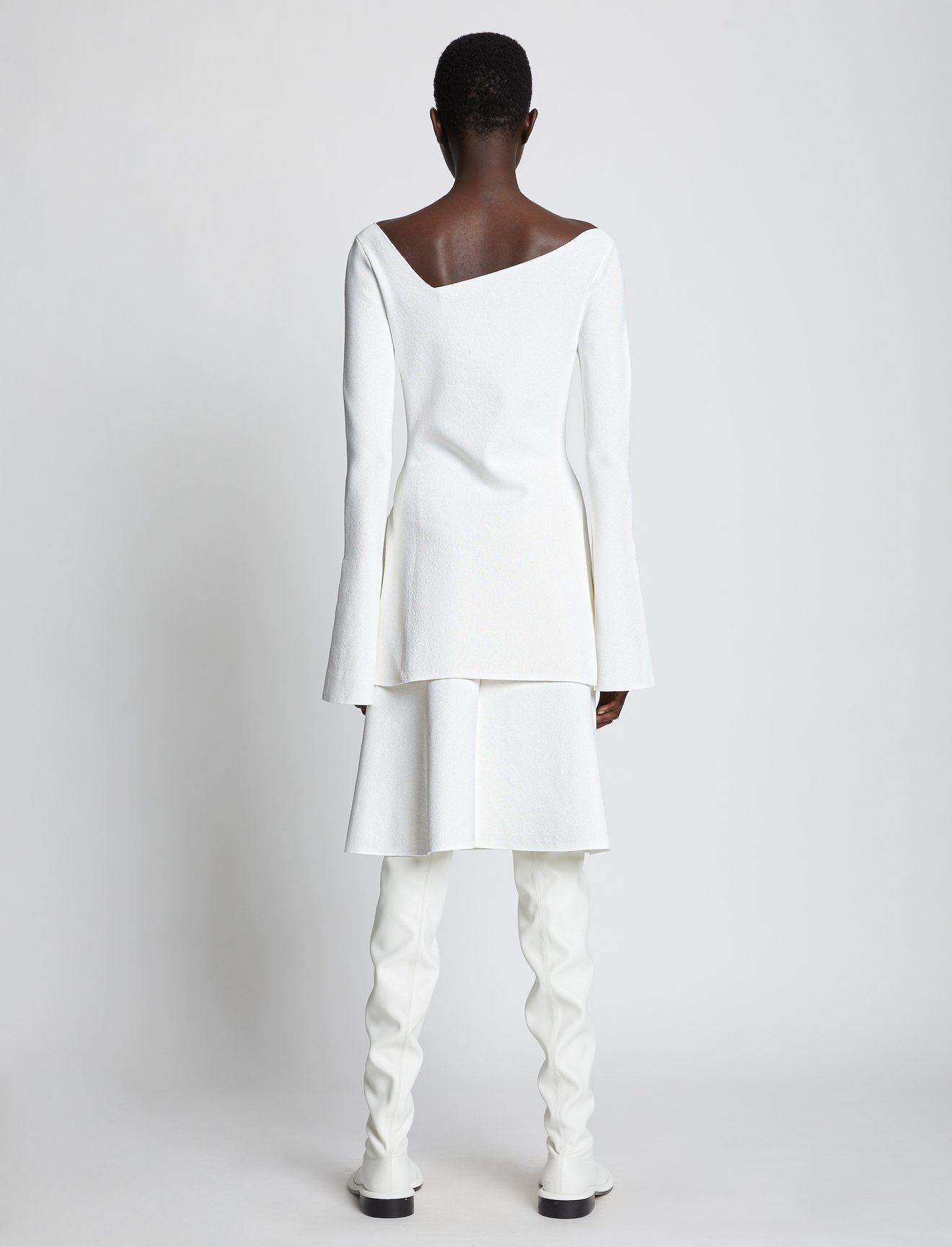 Compact Knit Asymmetric Top #2