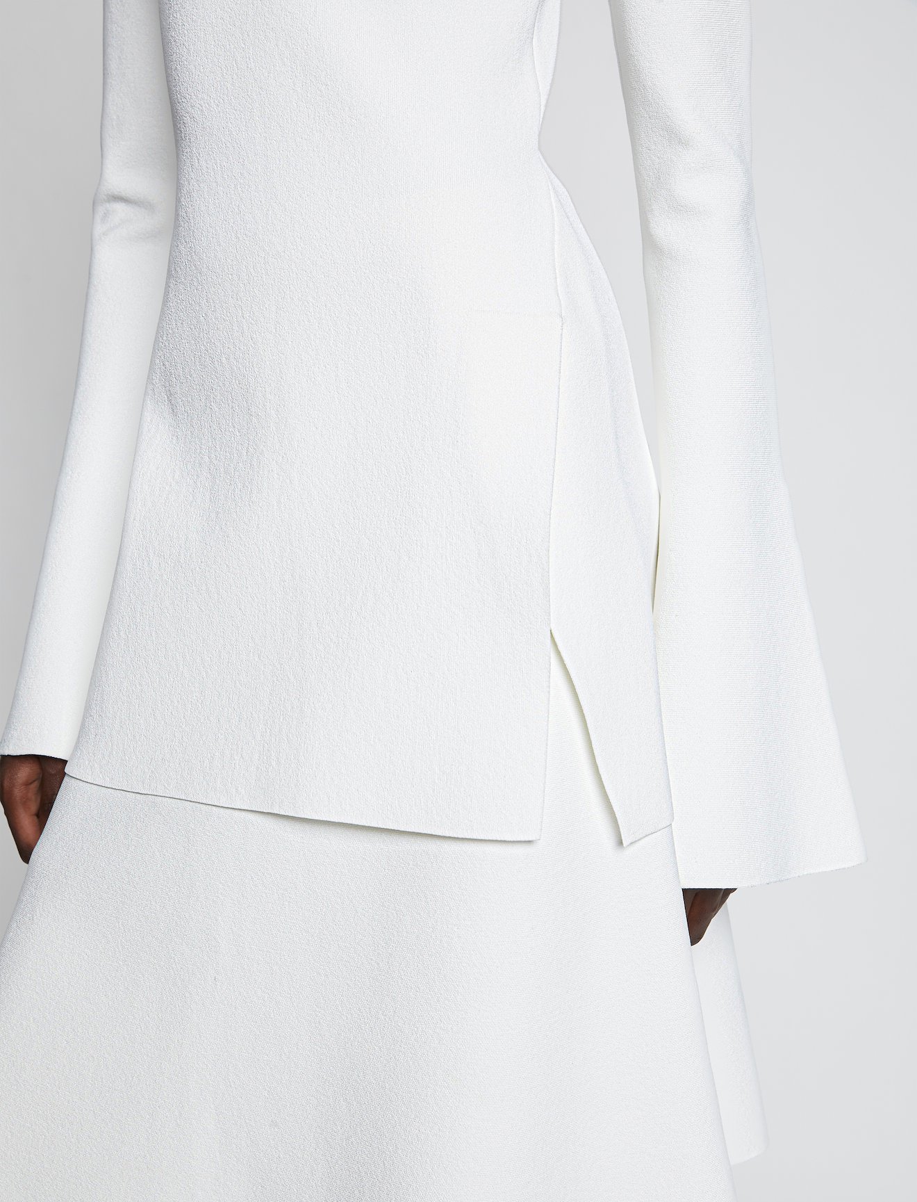 Compact Knit Asymmetric Top #3