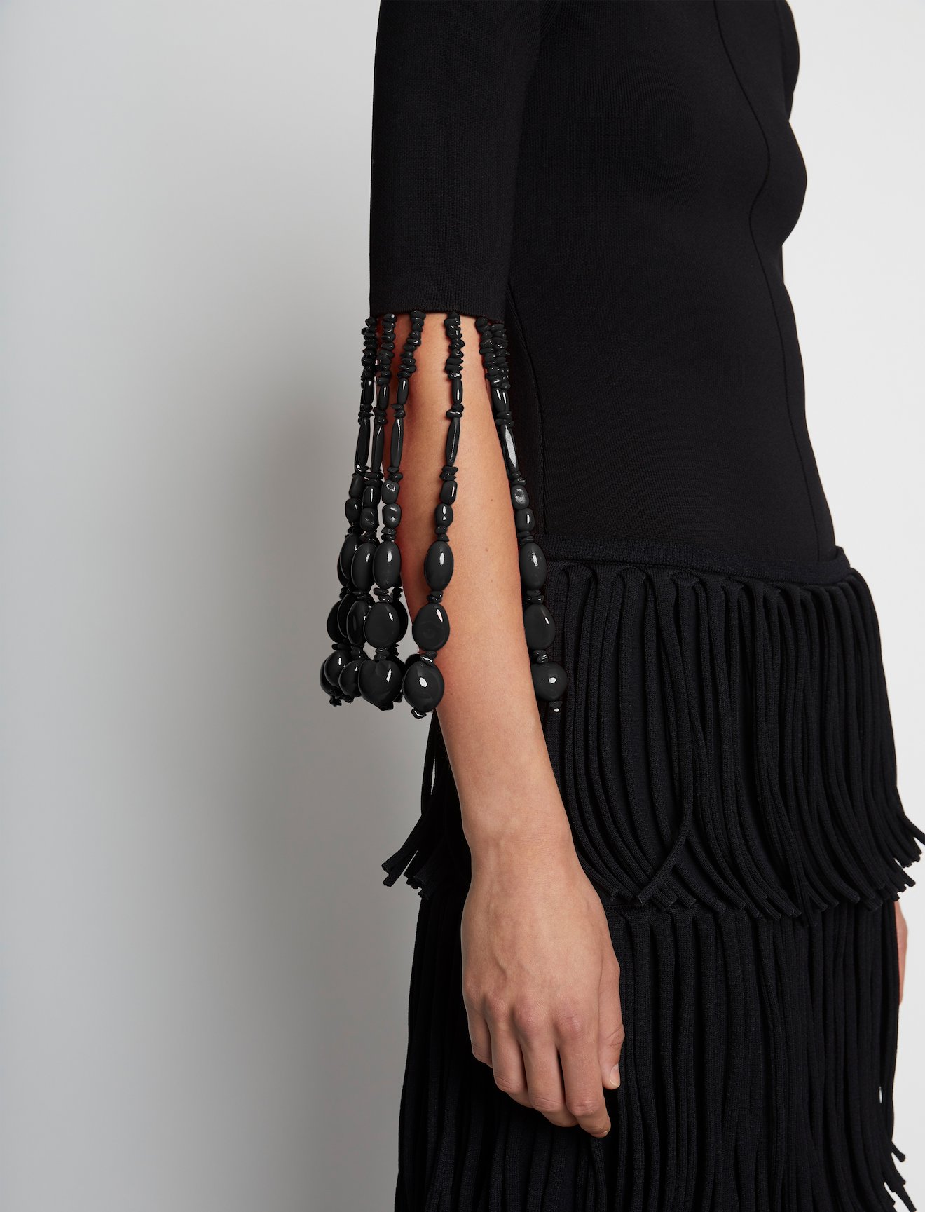 Compact Viscose Knit Beaded Top #4