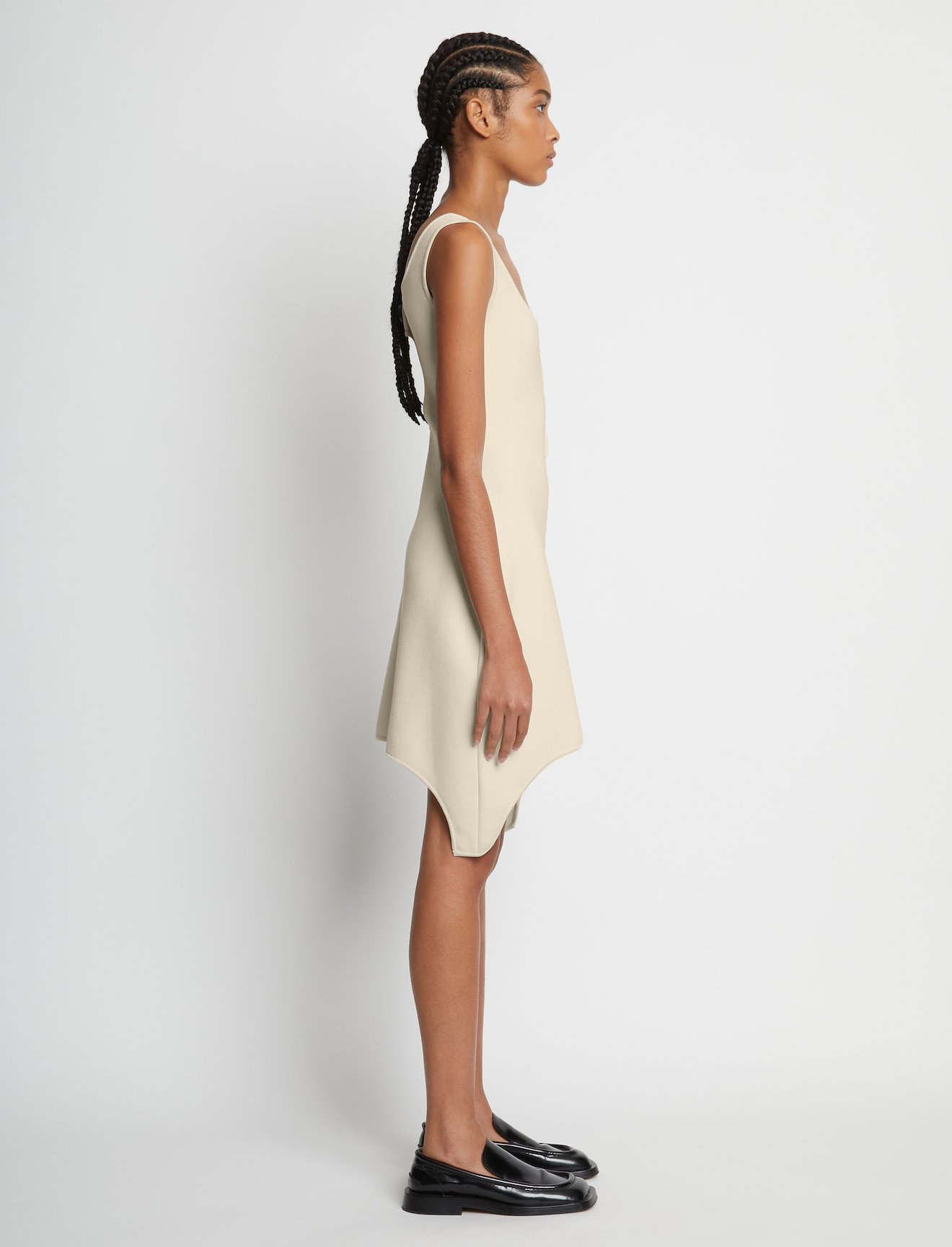 Compact Viscose Knit Sculpted Dress #1