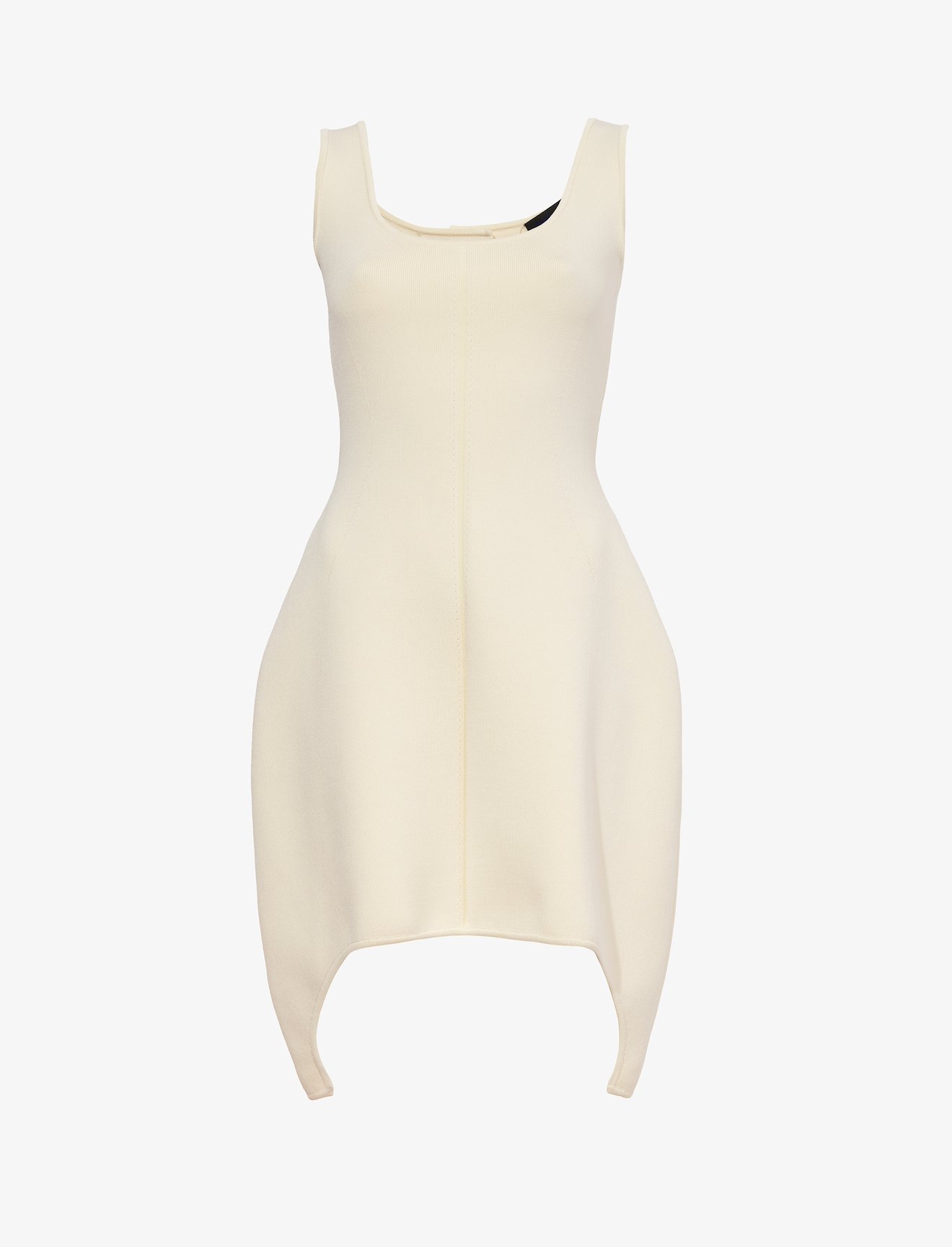 Compact Viscose Knit Sculpted Dress #4