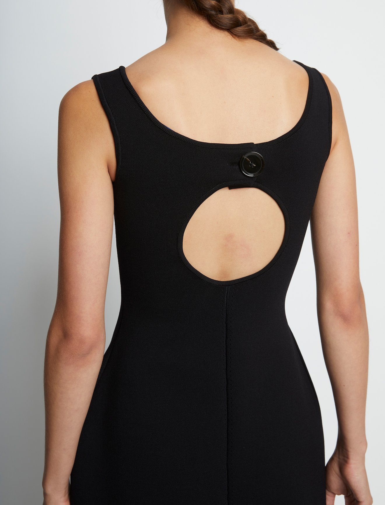 Compact Viscose Knit Scultped Dress #1
