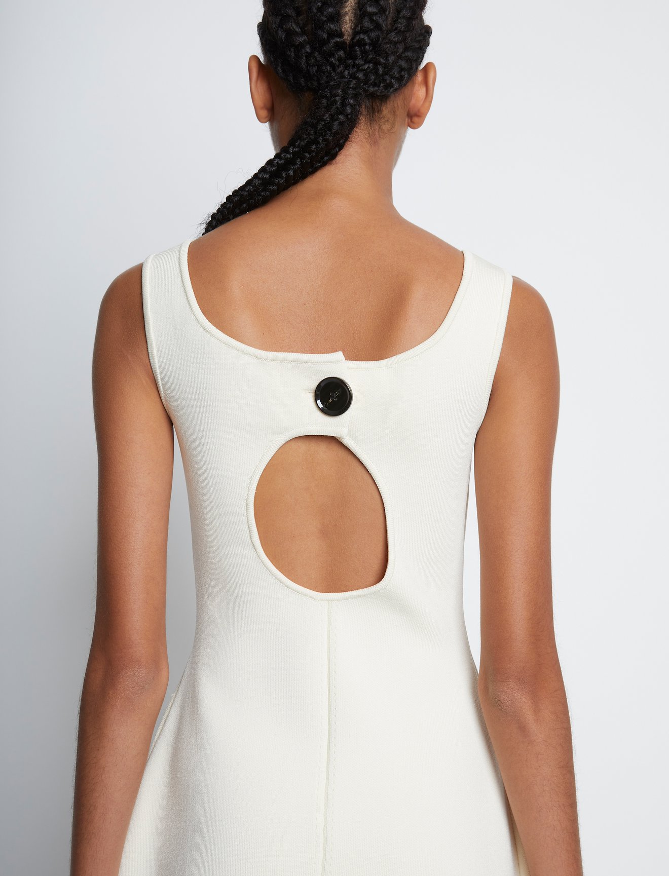 Compact Viscose Knit Scultped Dress #1