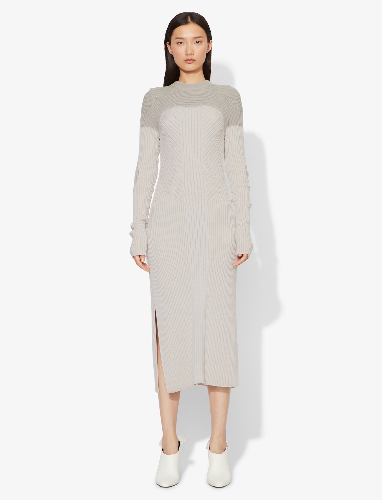 Contour Colorblock Crewneck Knit Dress #1