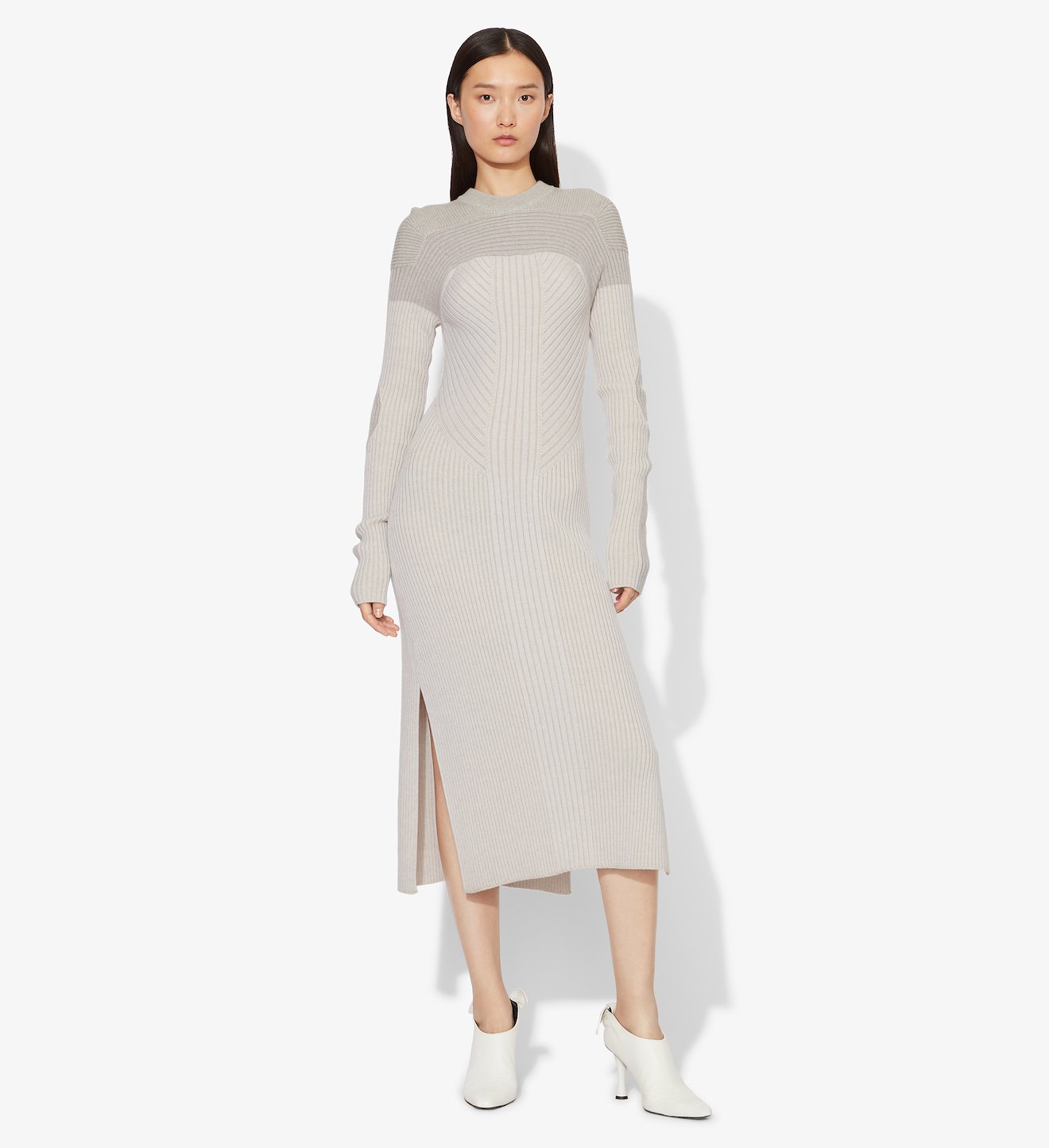 Contour Colorblock Crewneck Knit Dress