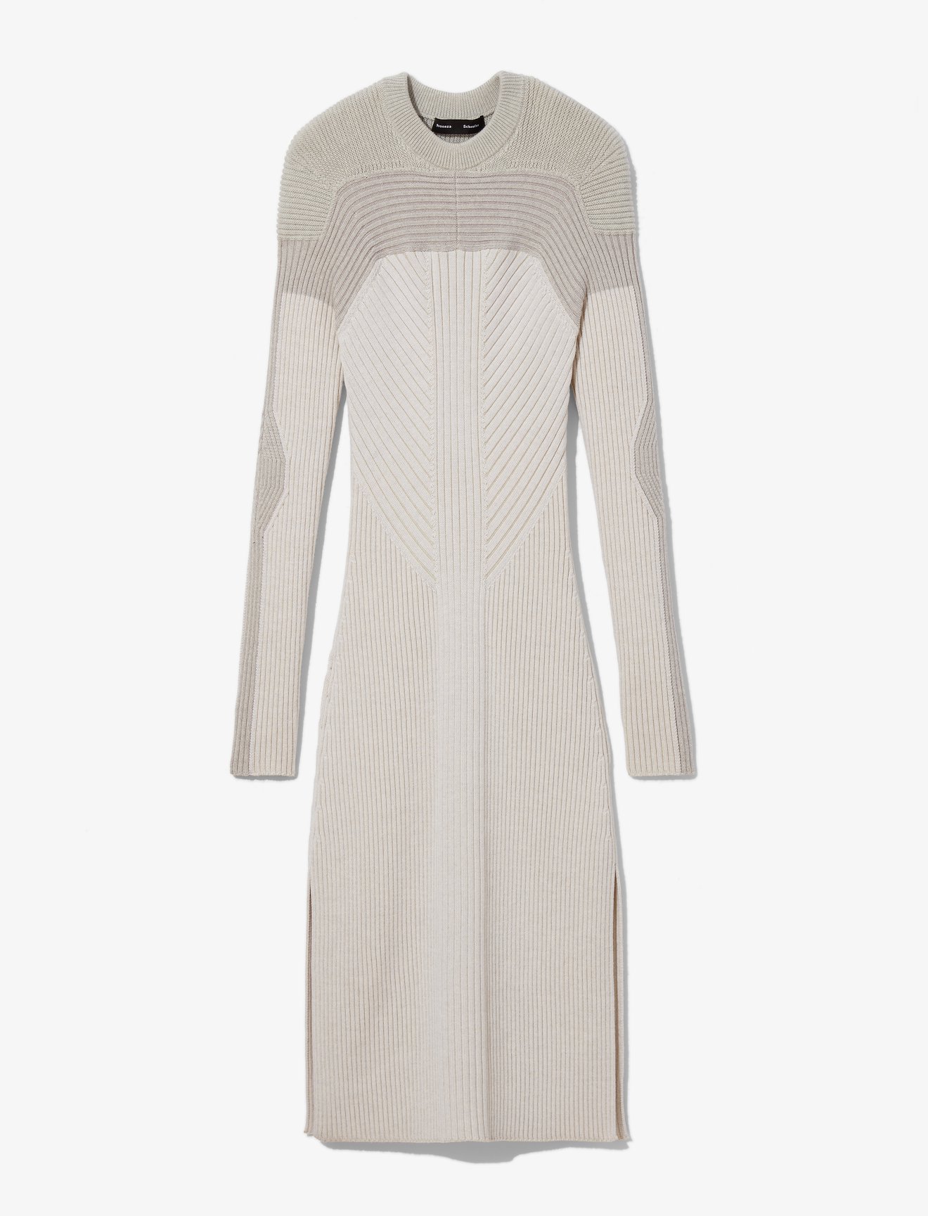 Contour Colorblock Crewneck Knit Dress #4