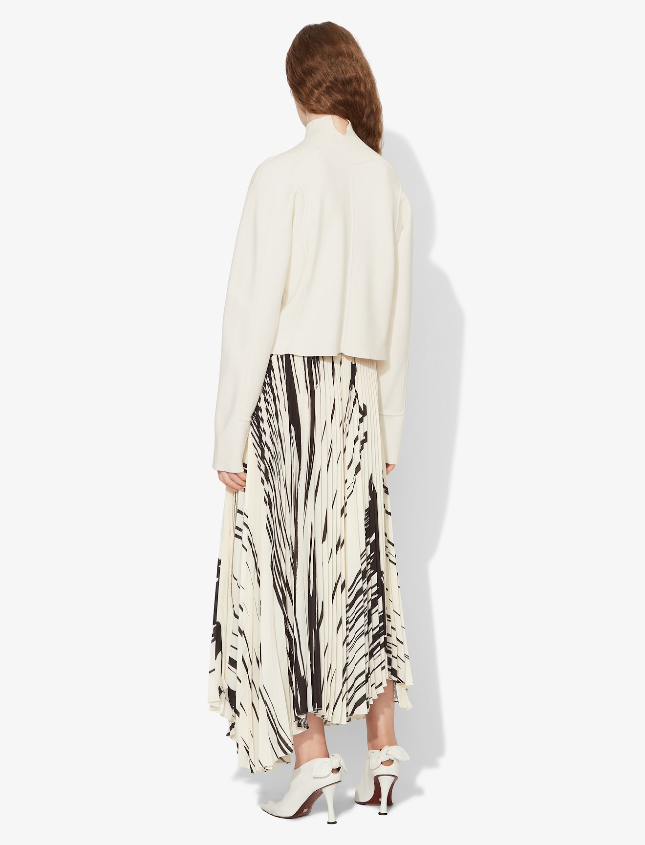 Contour Cropped Mockneck Compact Knit Pullover #2