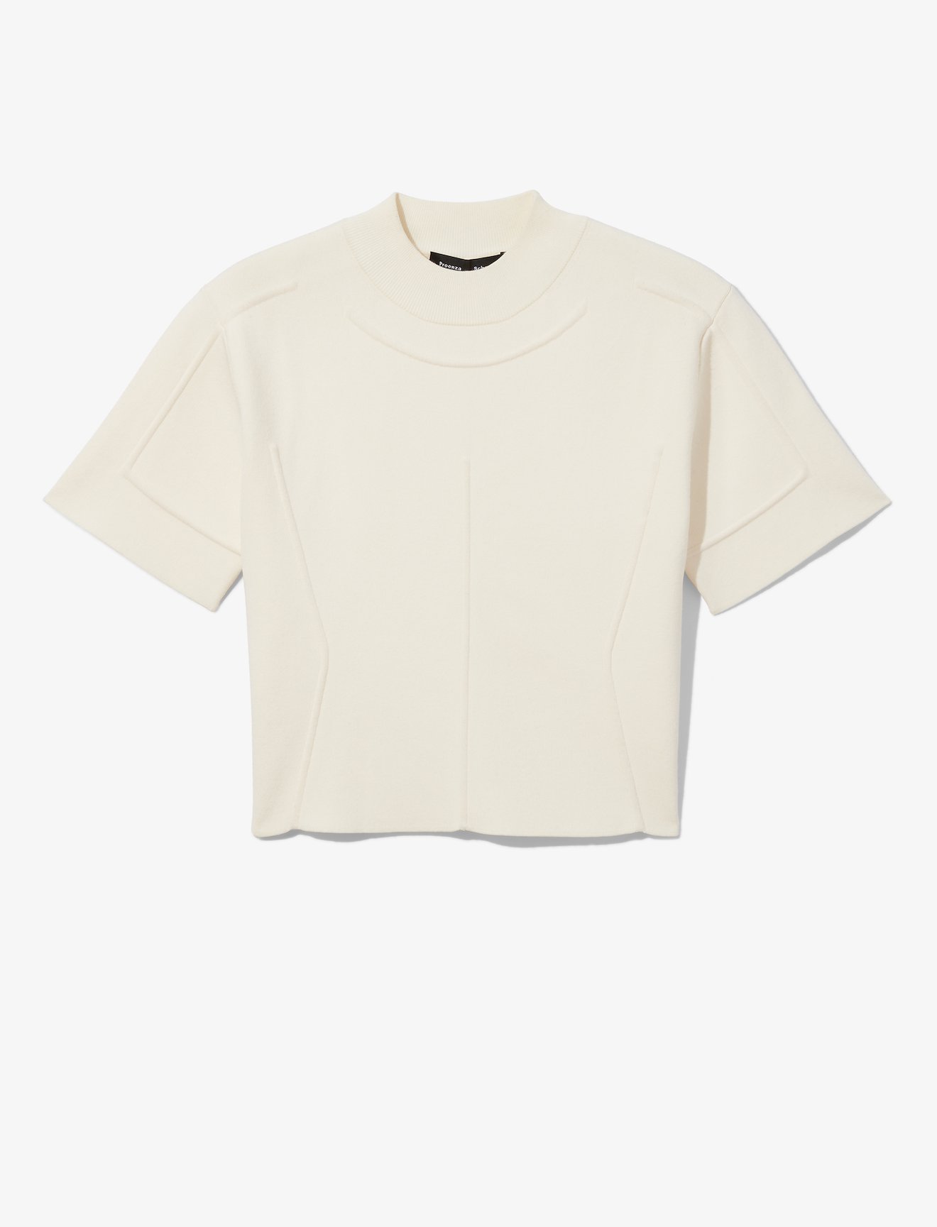Contour Cropped Short Sleeve Crewneck Compact Knit #4