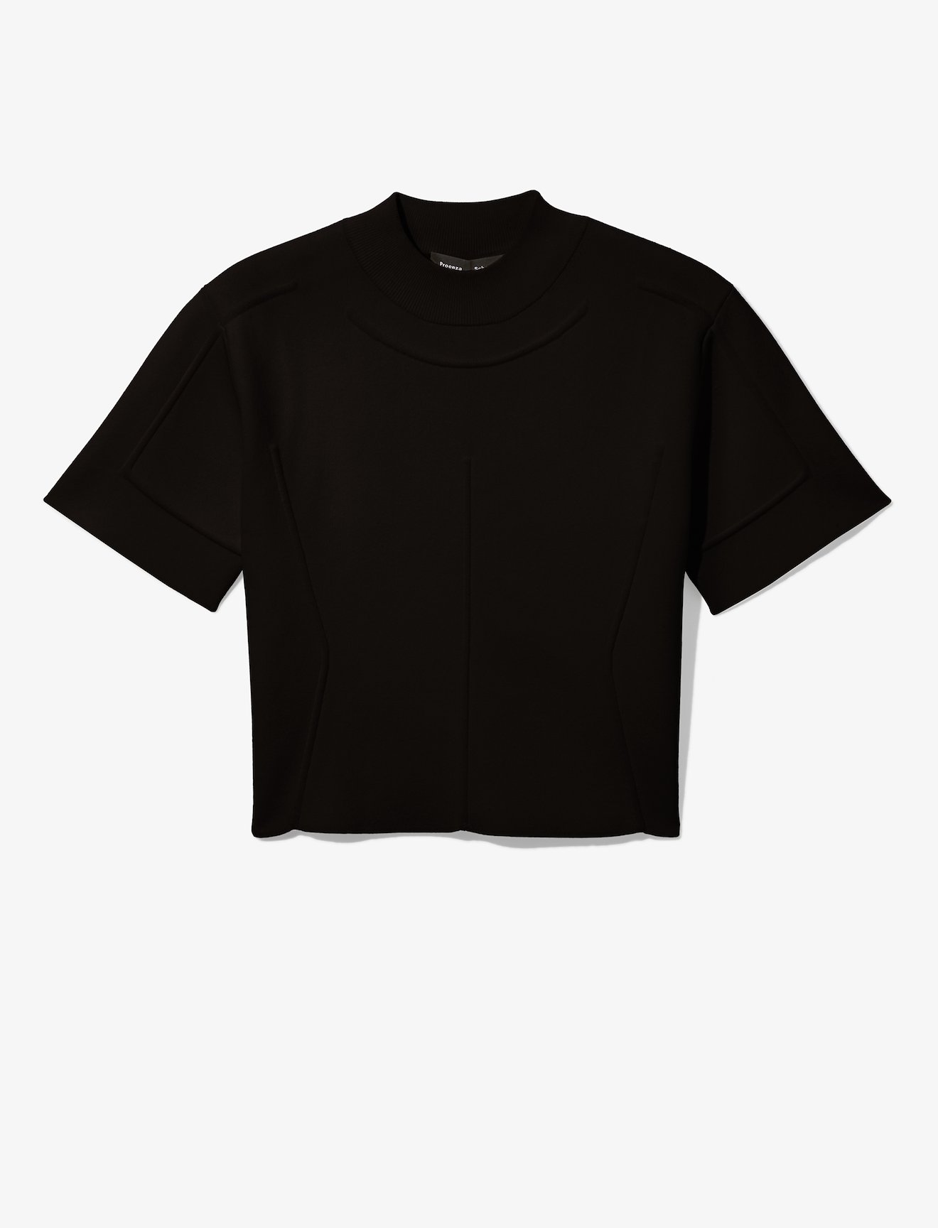 Contour Cropped Short Sleeve Crewneck Compact Knit #4
