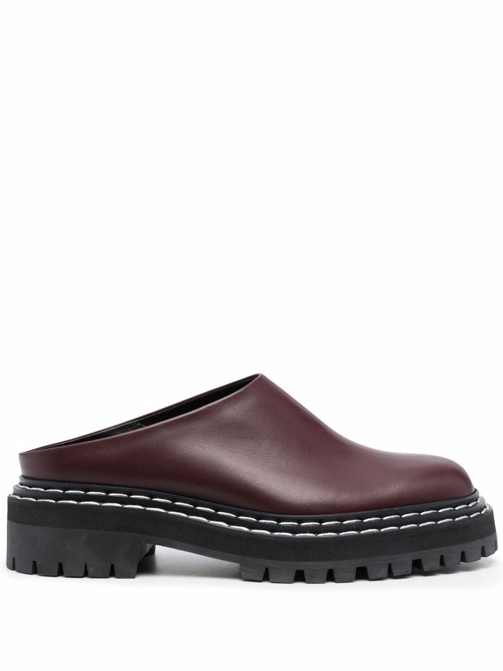 contrast stitch leather mules Proenza Schouler Eraldo