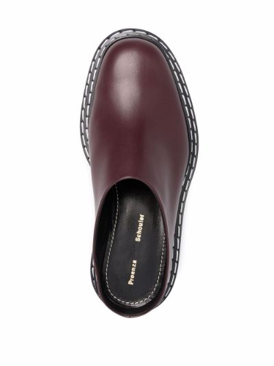 contrast stitch leather mules Proenza Schouler Eraldo