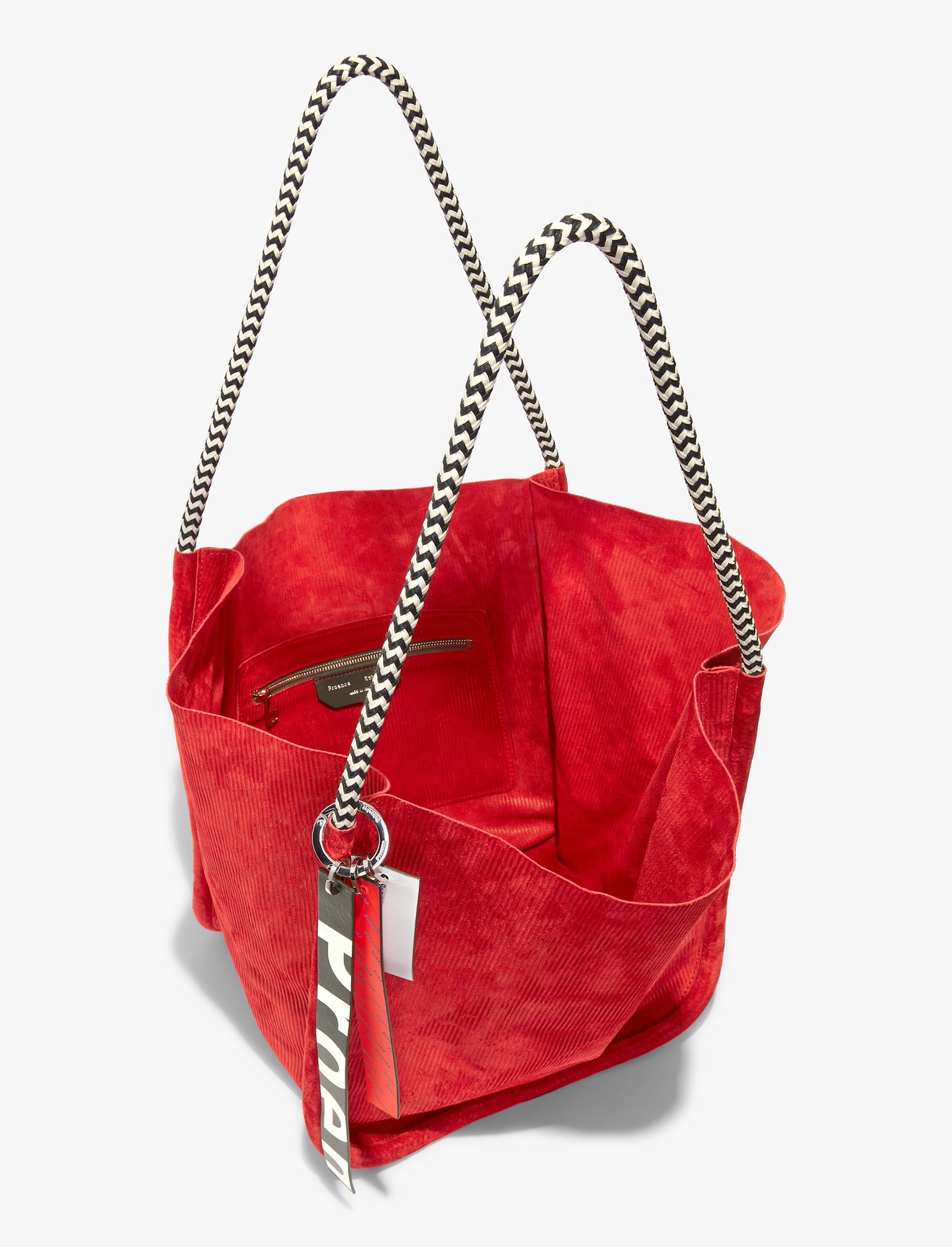 Corduroy Suede XL Tote with Rope Handles #4