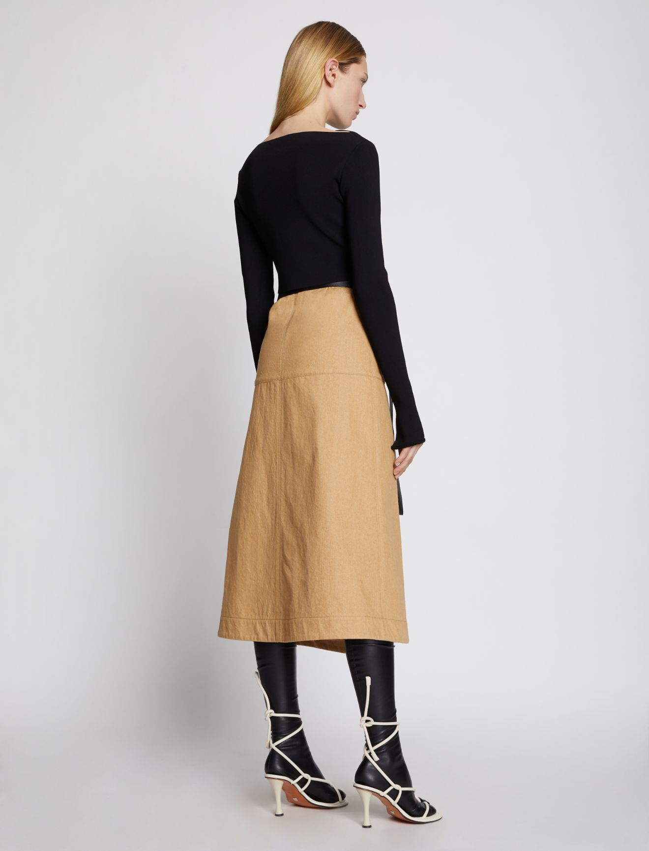 cotton skirt brown