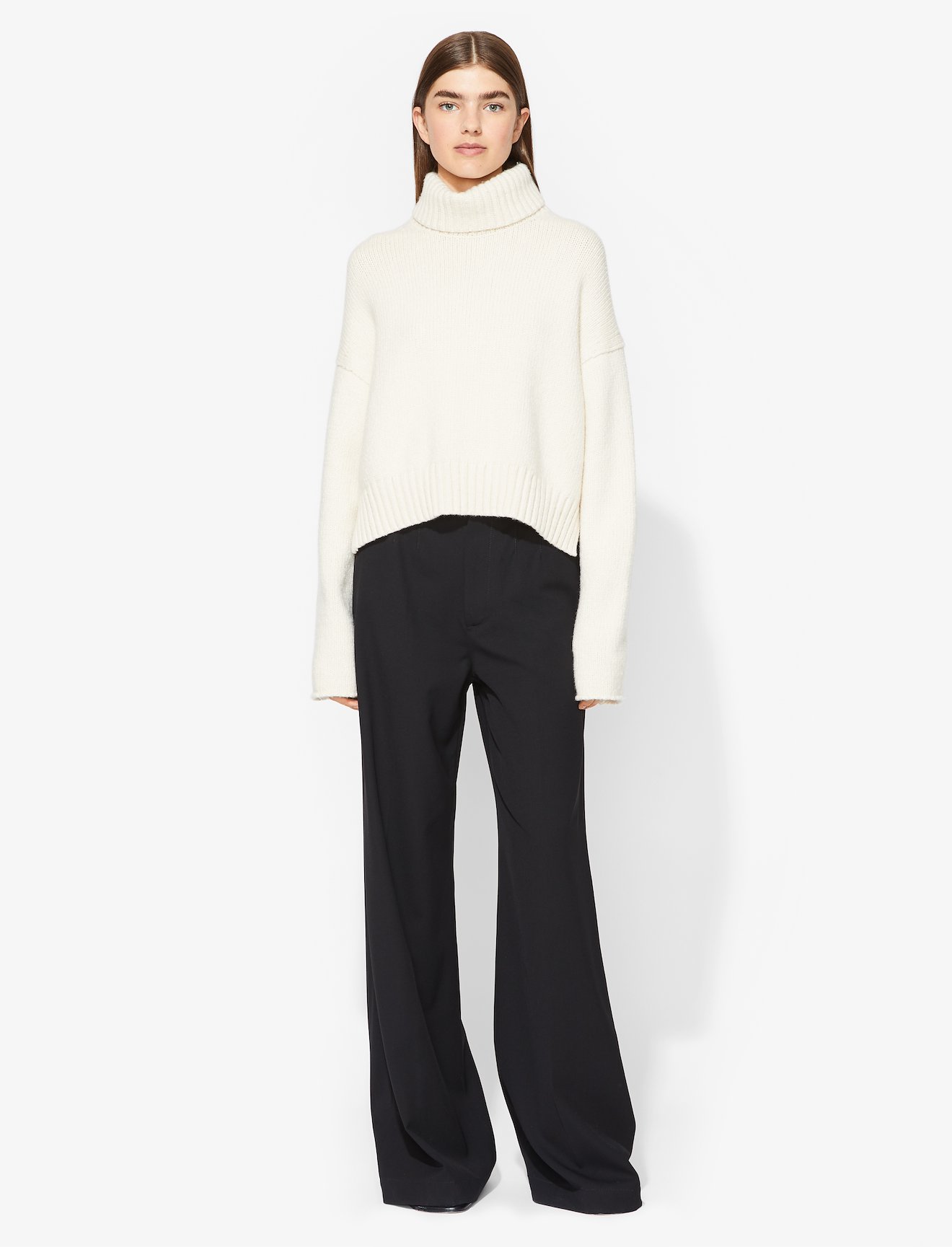 Cotton Cashmere Turtleneck Sweater #1