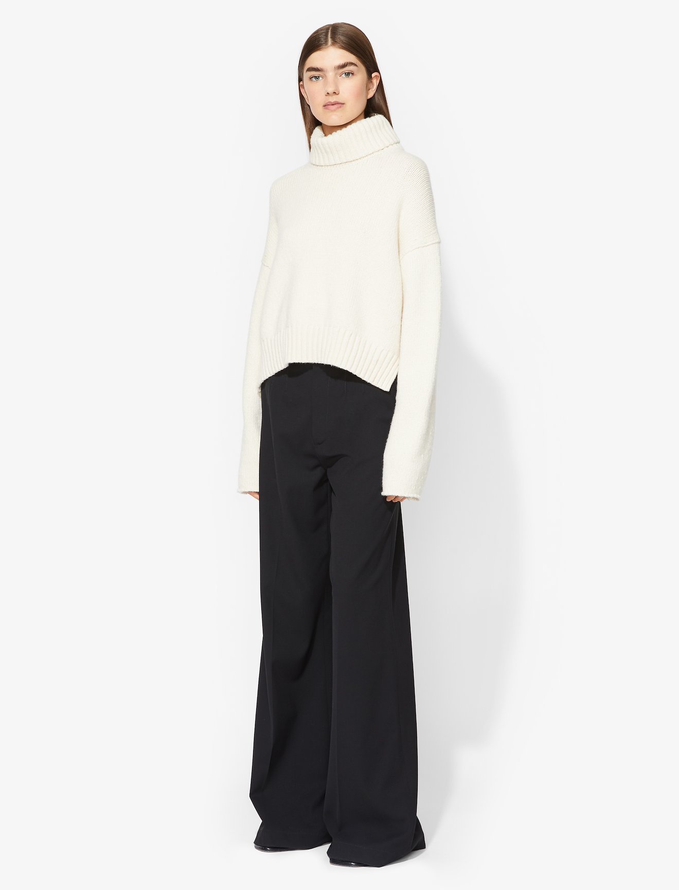 Cotton Cashmere Turtleneck Sweater #2