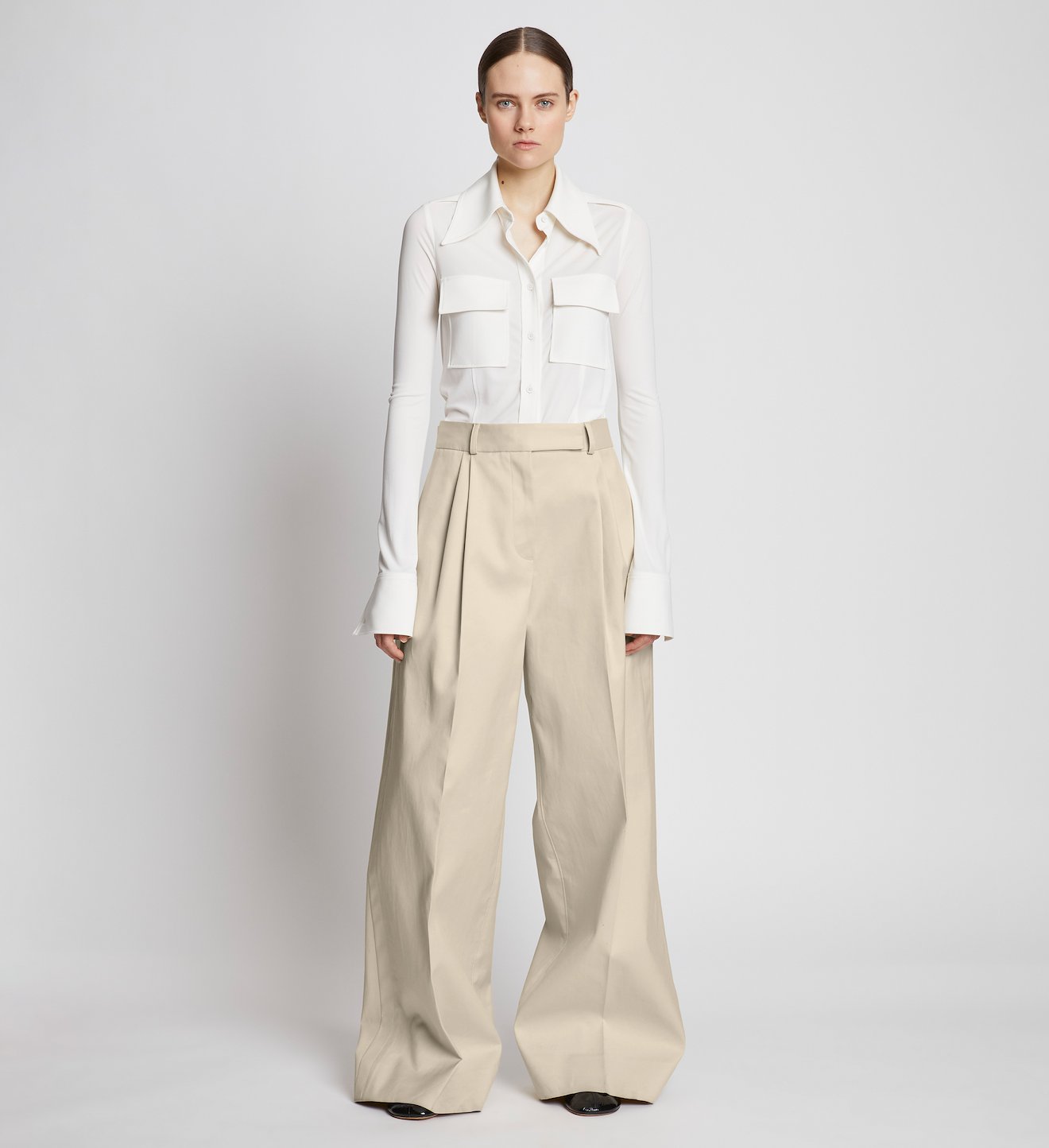 Cotton Gabardine Pants