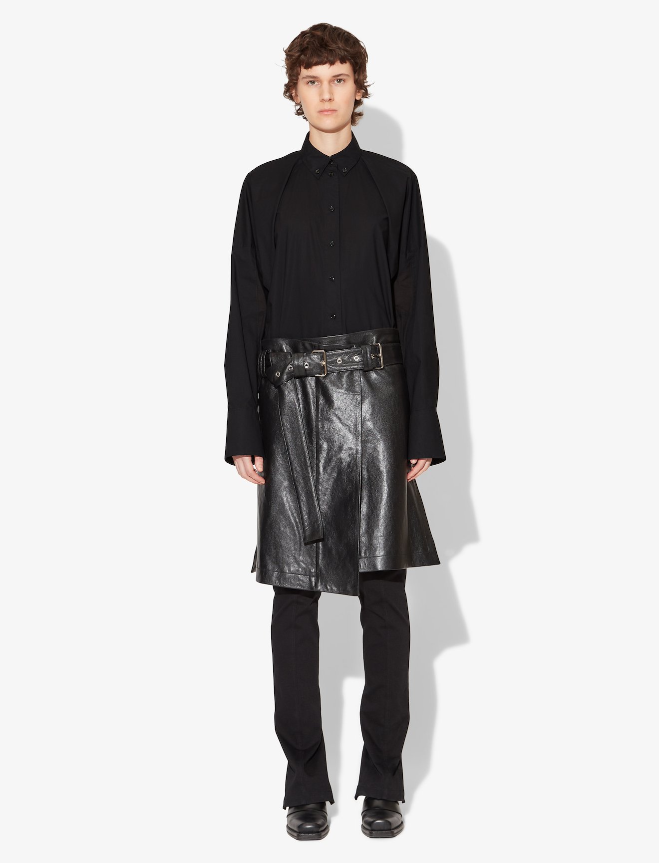 Cotton Poplin Cocoon Shirt #1