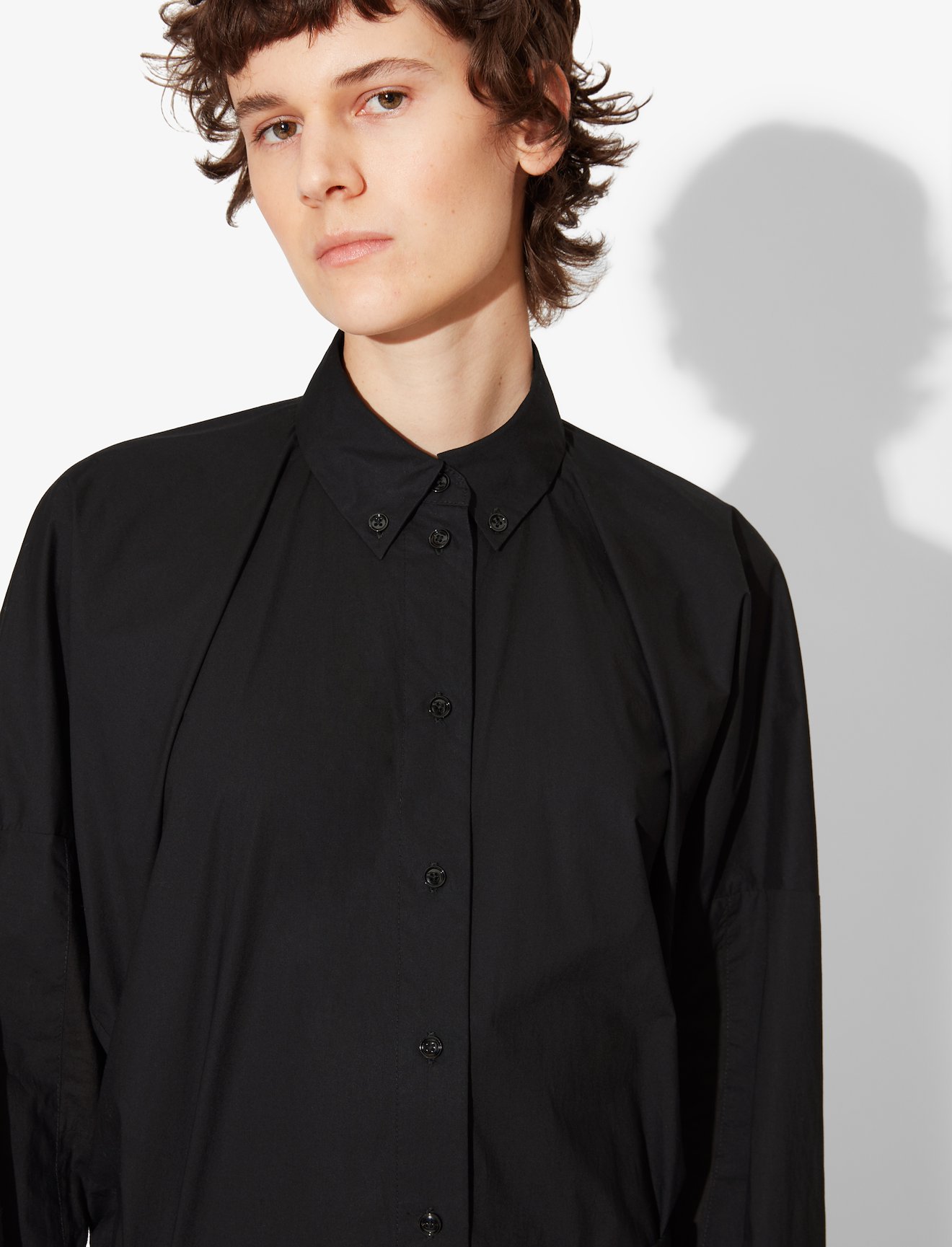 Cotton Poplin Cocoon Shirt #3