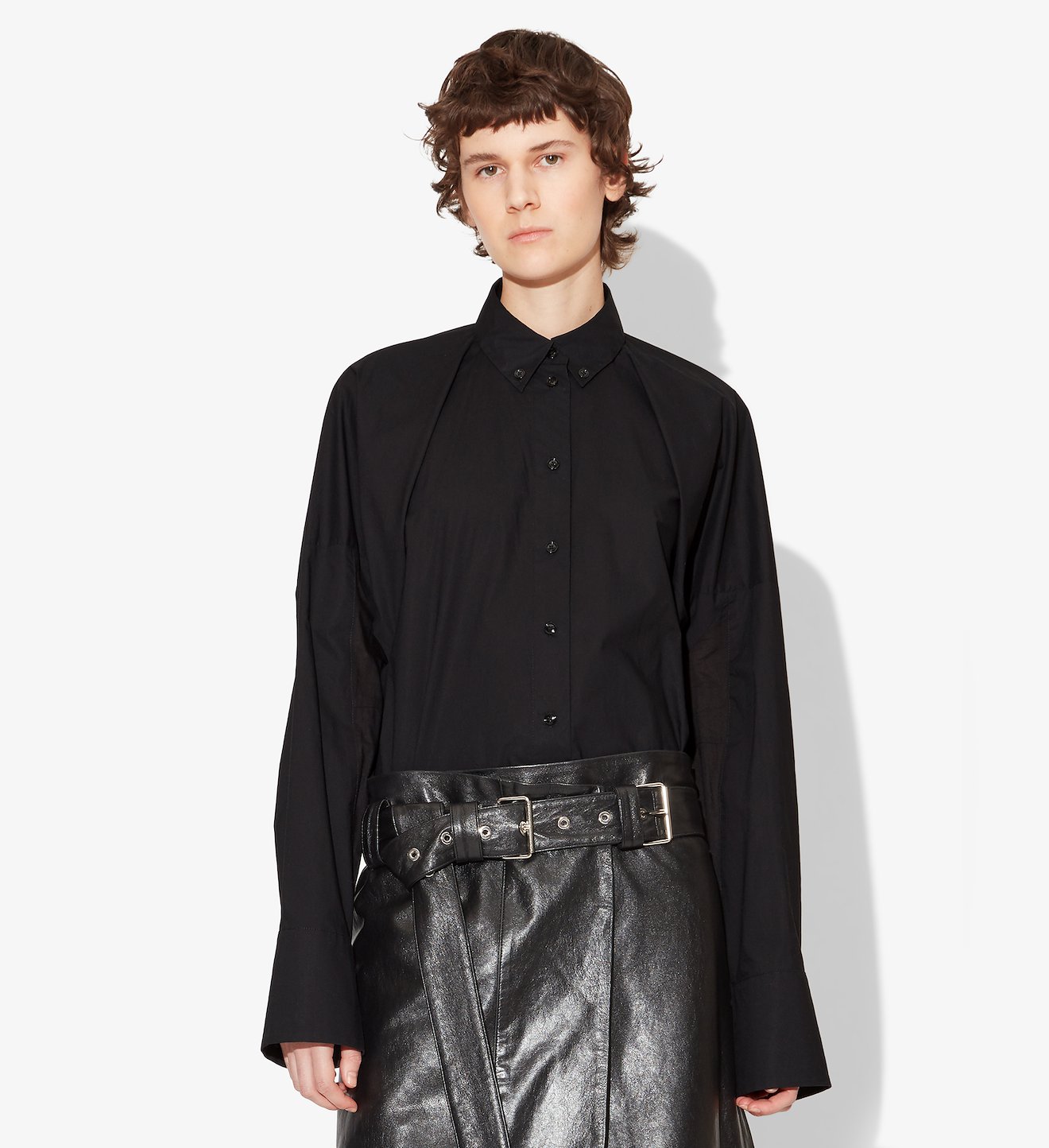 Cotton Poplin Cocoon Shirt
