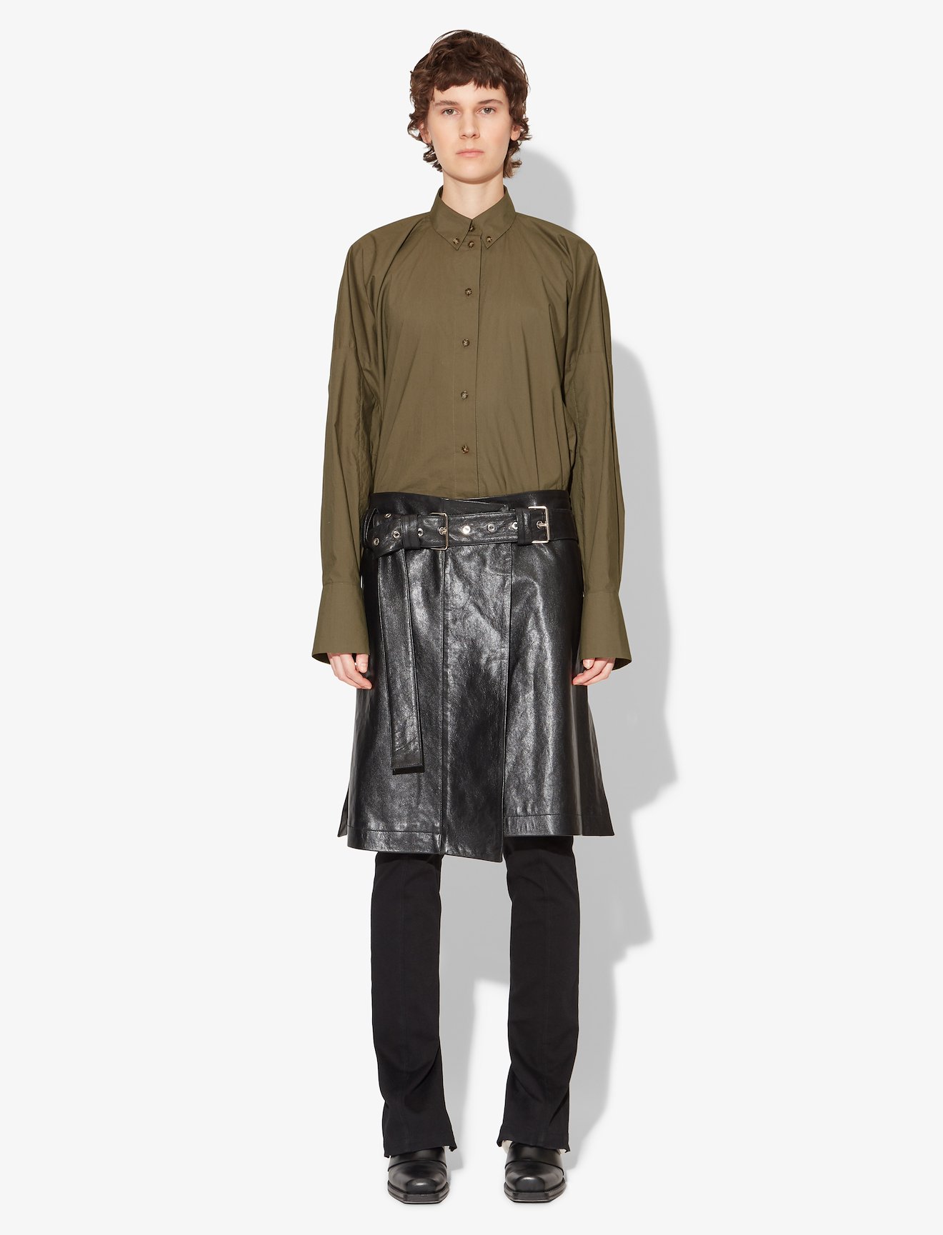 Cotton Poplin Cocoon Shirt #1