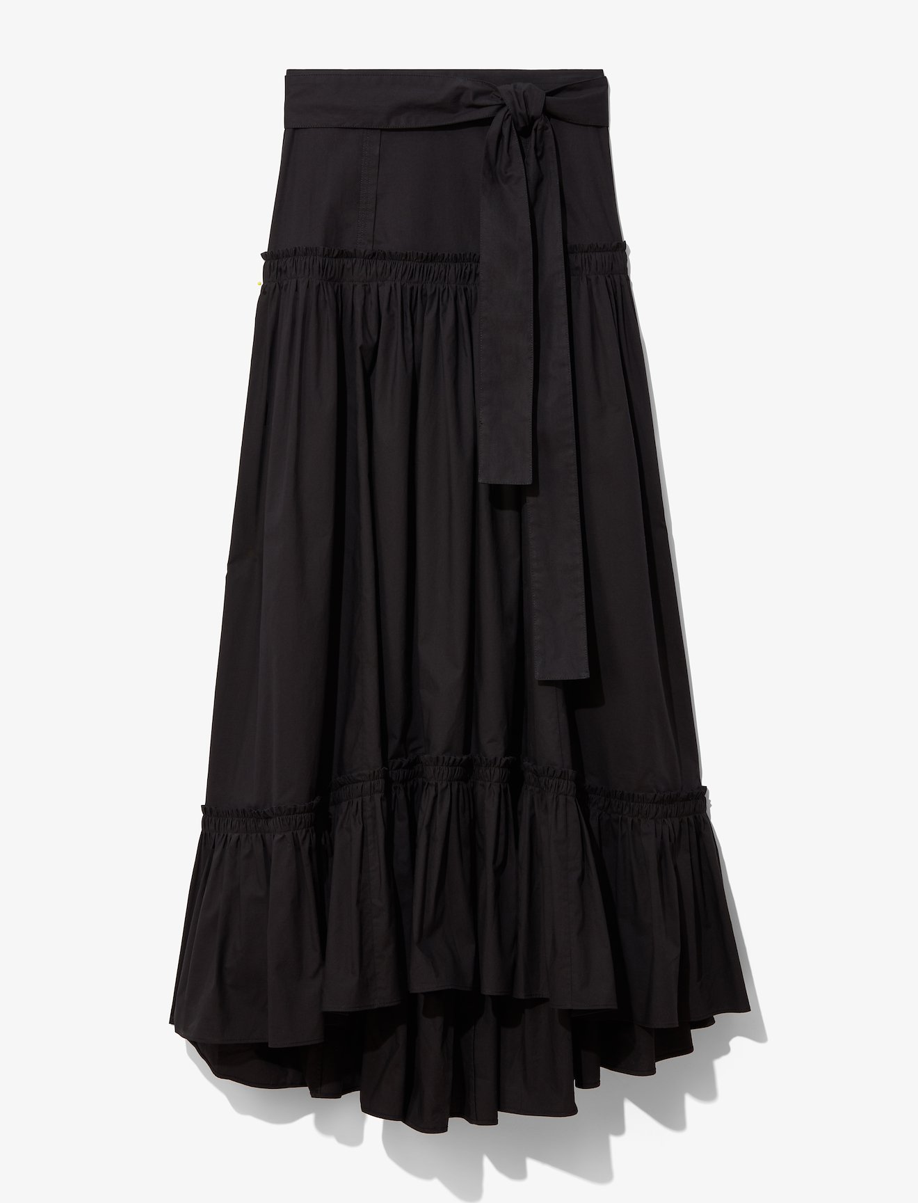 Cotton Poplin Long Tiered Skirt #4