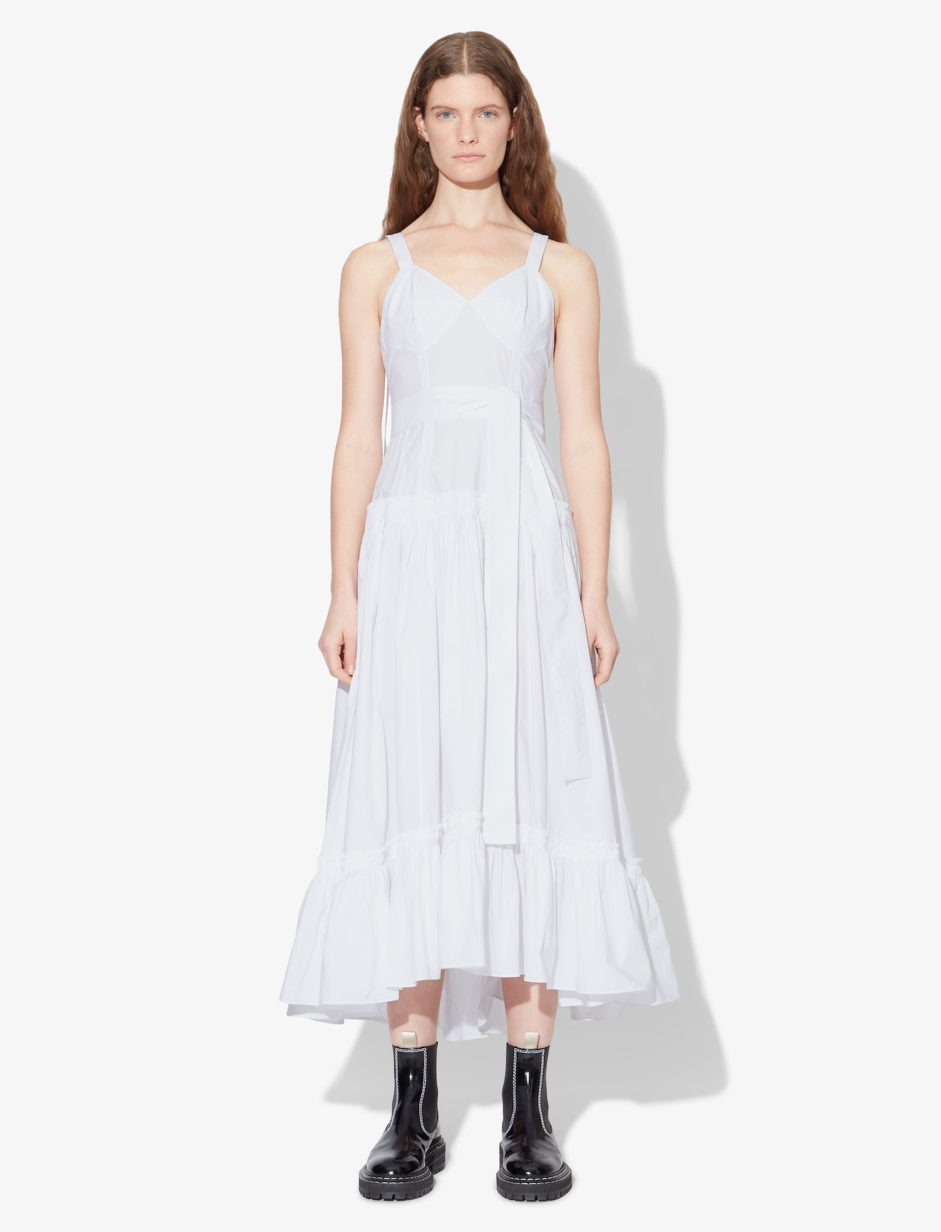 Cotton Poplin Tiered Dress #1