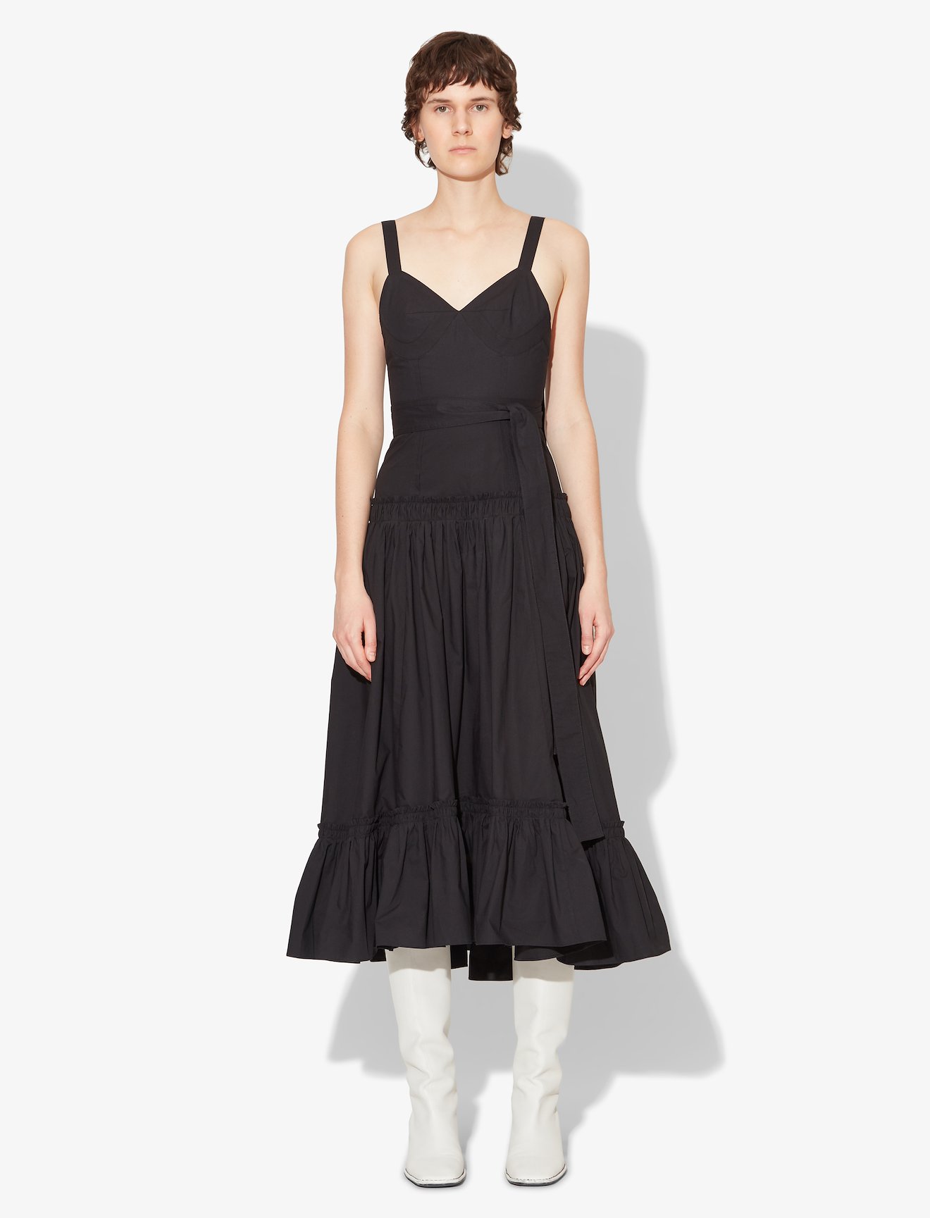 Cotton Poplin Tiered Dress #1