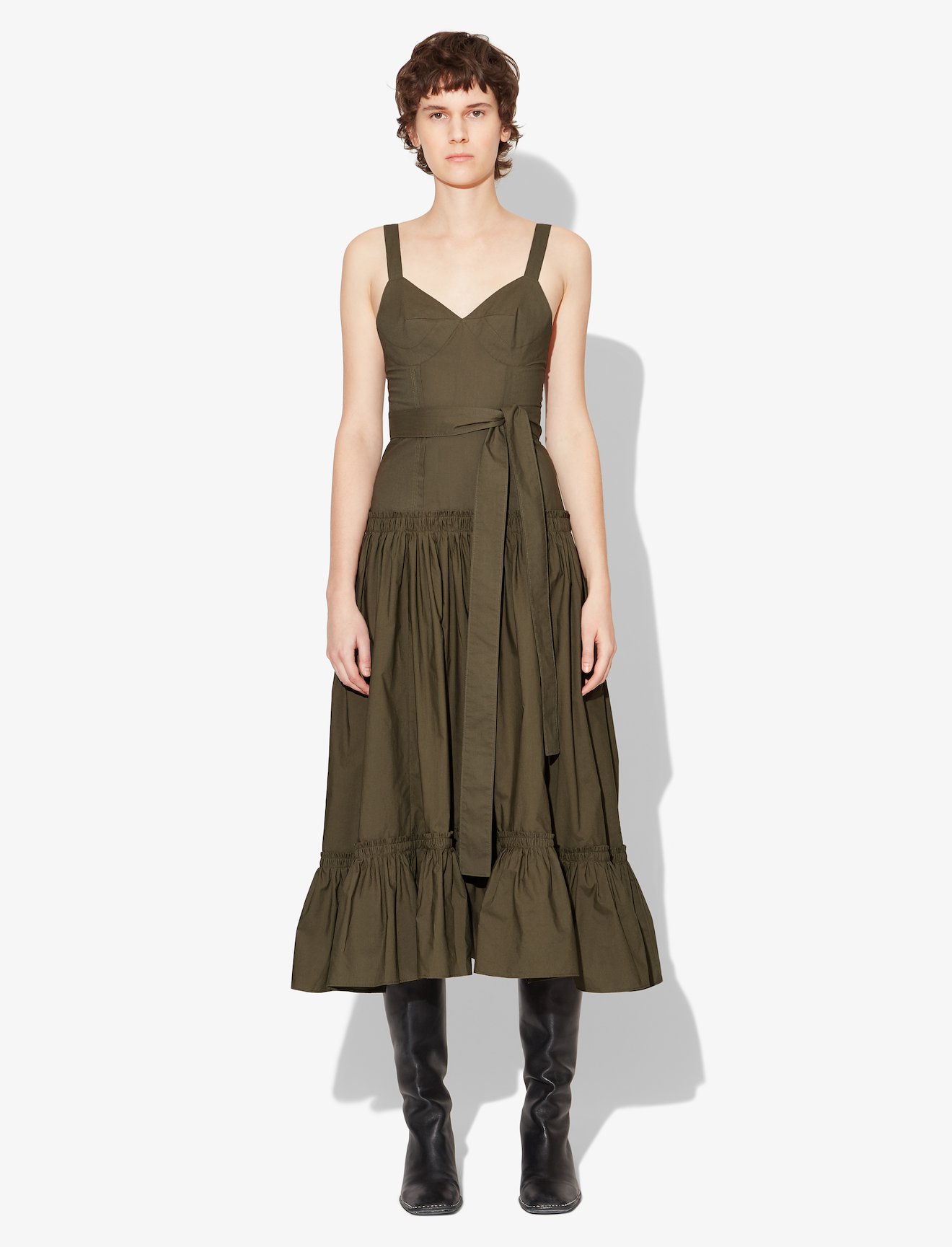 Cotton Poplin Tiered Dress #1